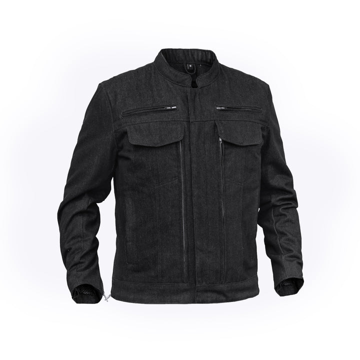 RM915 Men's Rough Rub-Off Raw Finish Denim Jacket