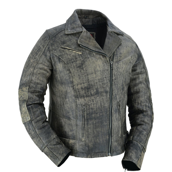 RC836 Women's Updated Stylish Antique Brown M/C Jacket