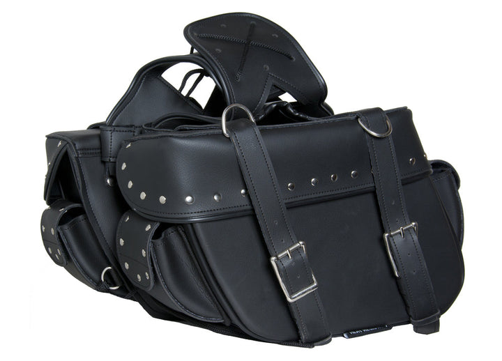 RC312S Two Strap Saddle Bag w/ Studs
