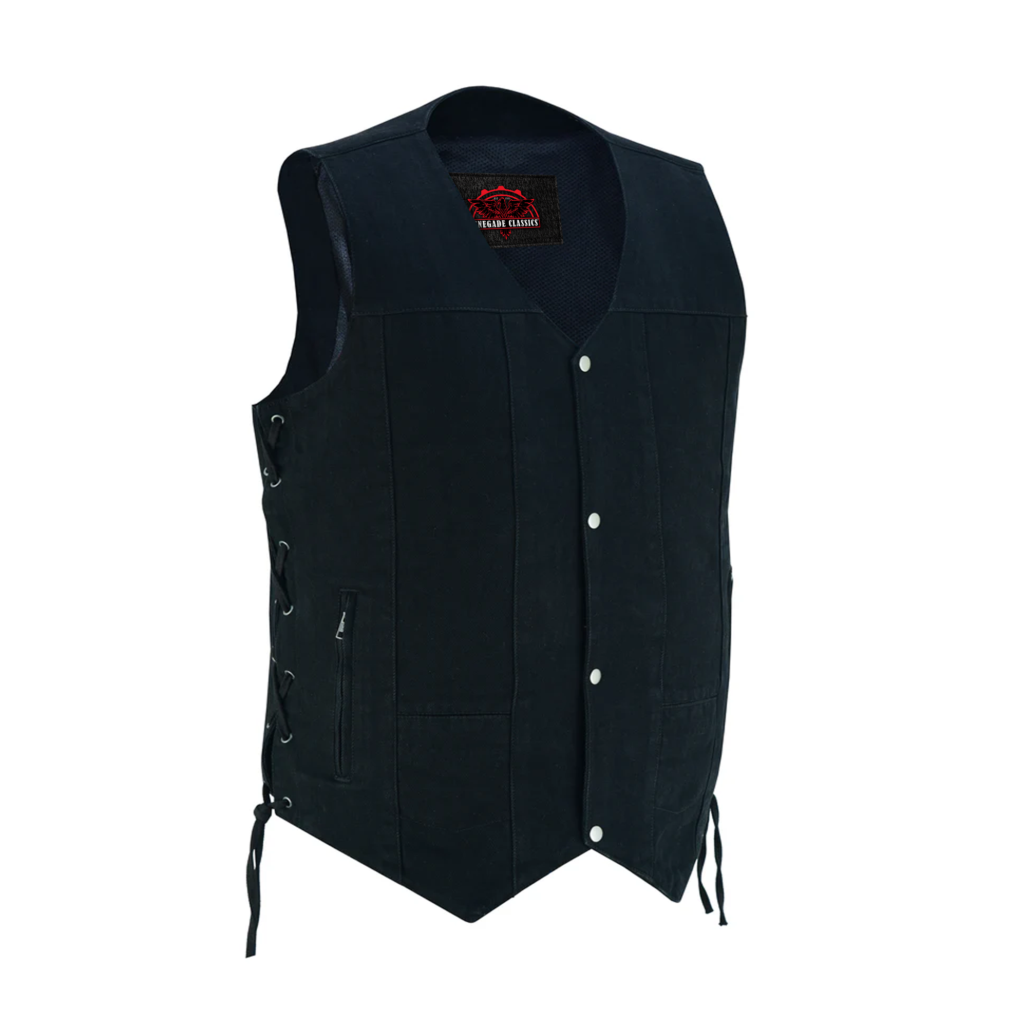 RM914TALL Men's Ten Pocket Denim Utility Vest - TALL