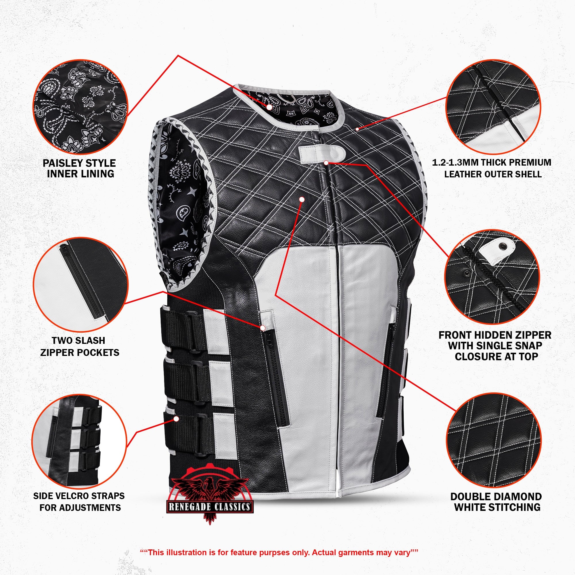 Blackline Men's Leather Motorcycle