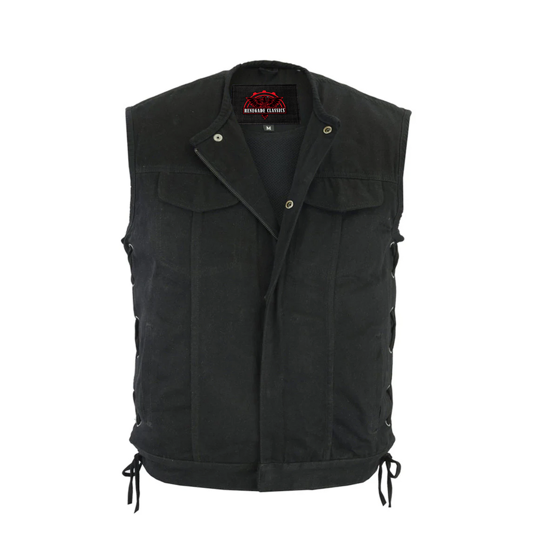 RM978 Denim Material, Upgraded Style Gun Pockets, All black construct