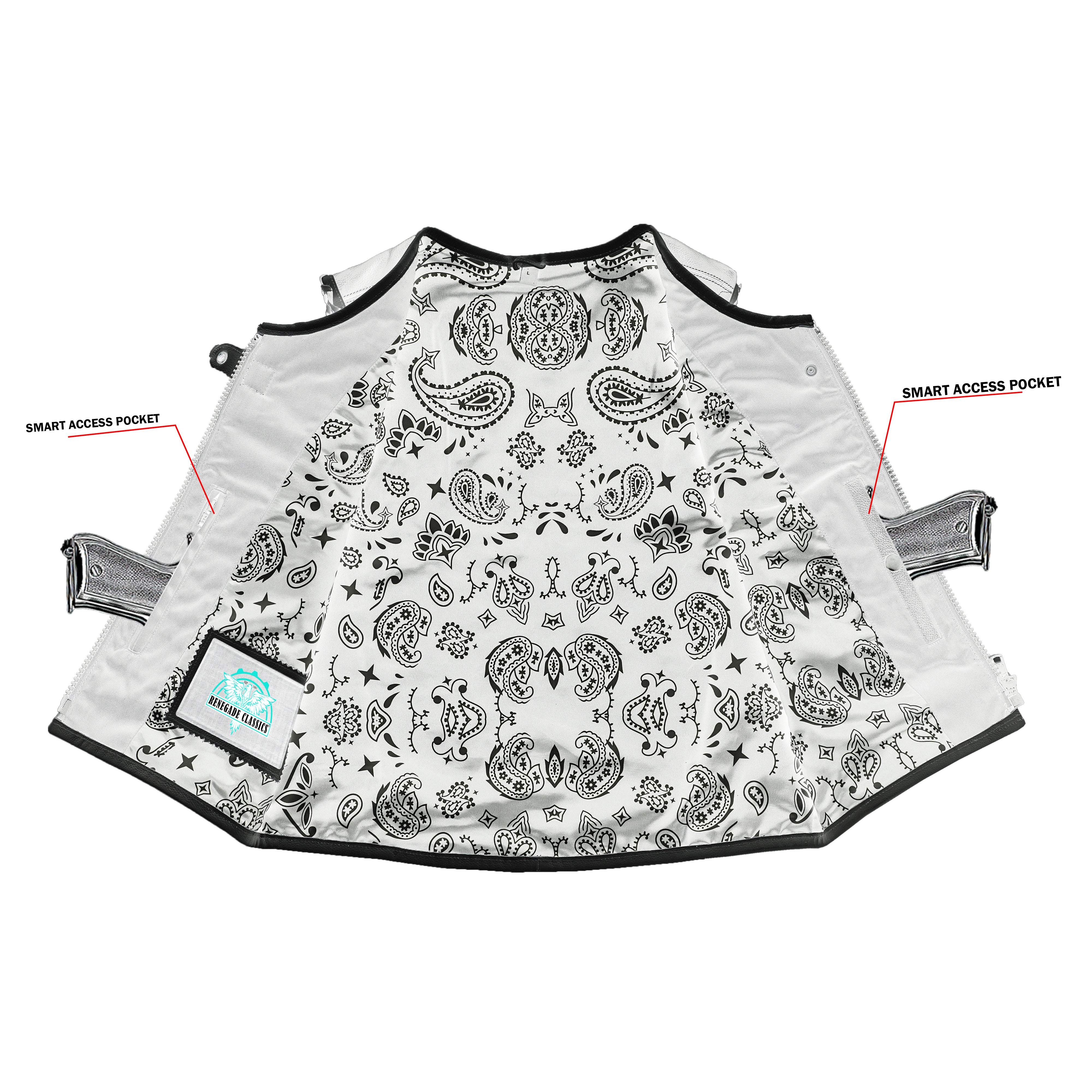 Shadow Pearl - Women's Leather Vest