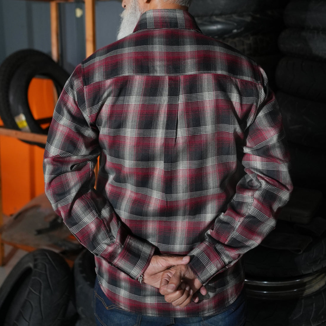 Claret Crest Men’s Maroon, Black and White Flannel
