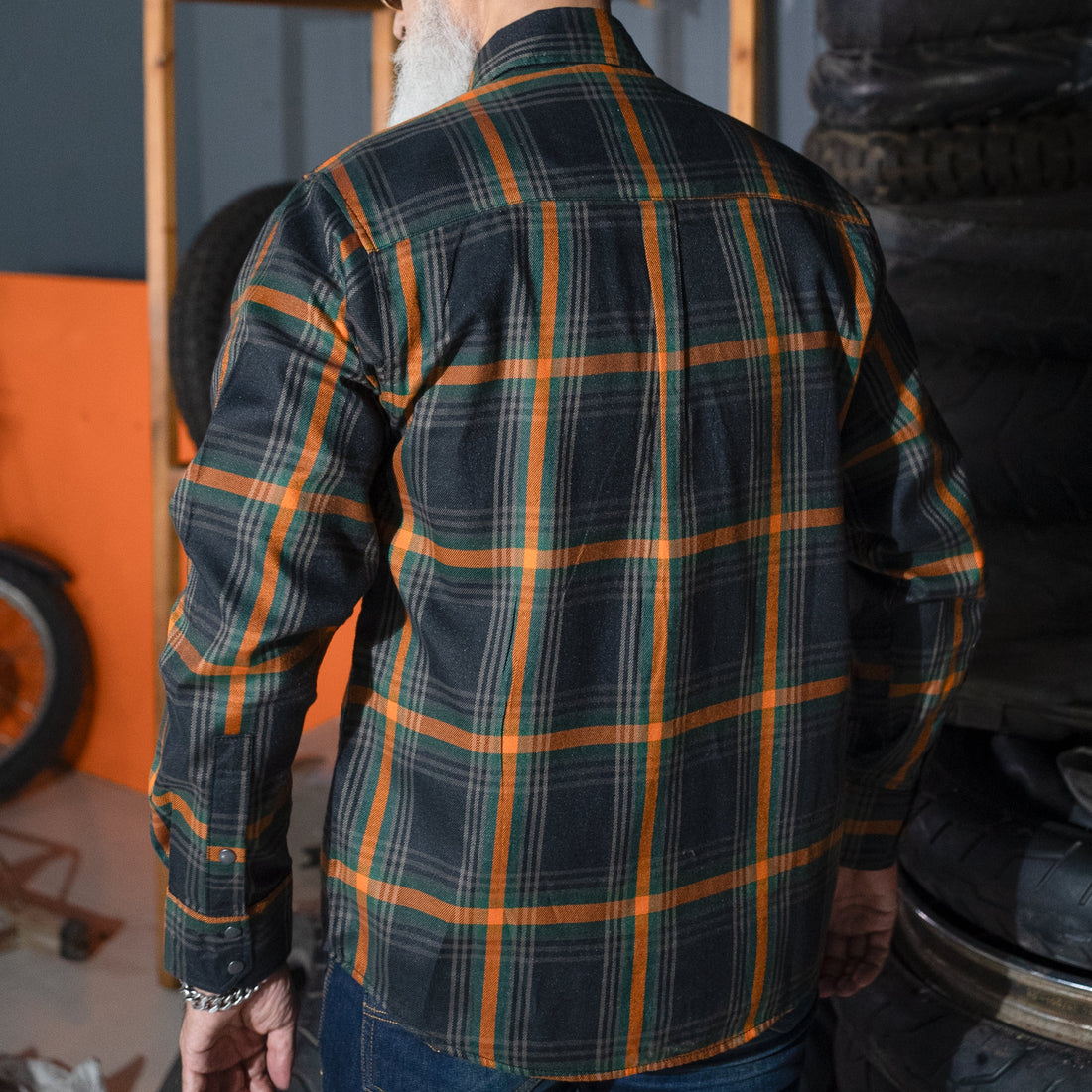 Journey Blue Men’s Blue and Green Flannel Shirt