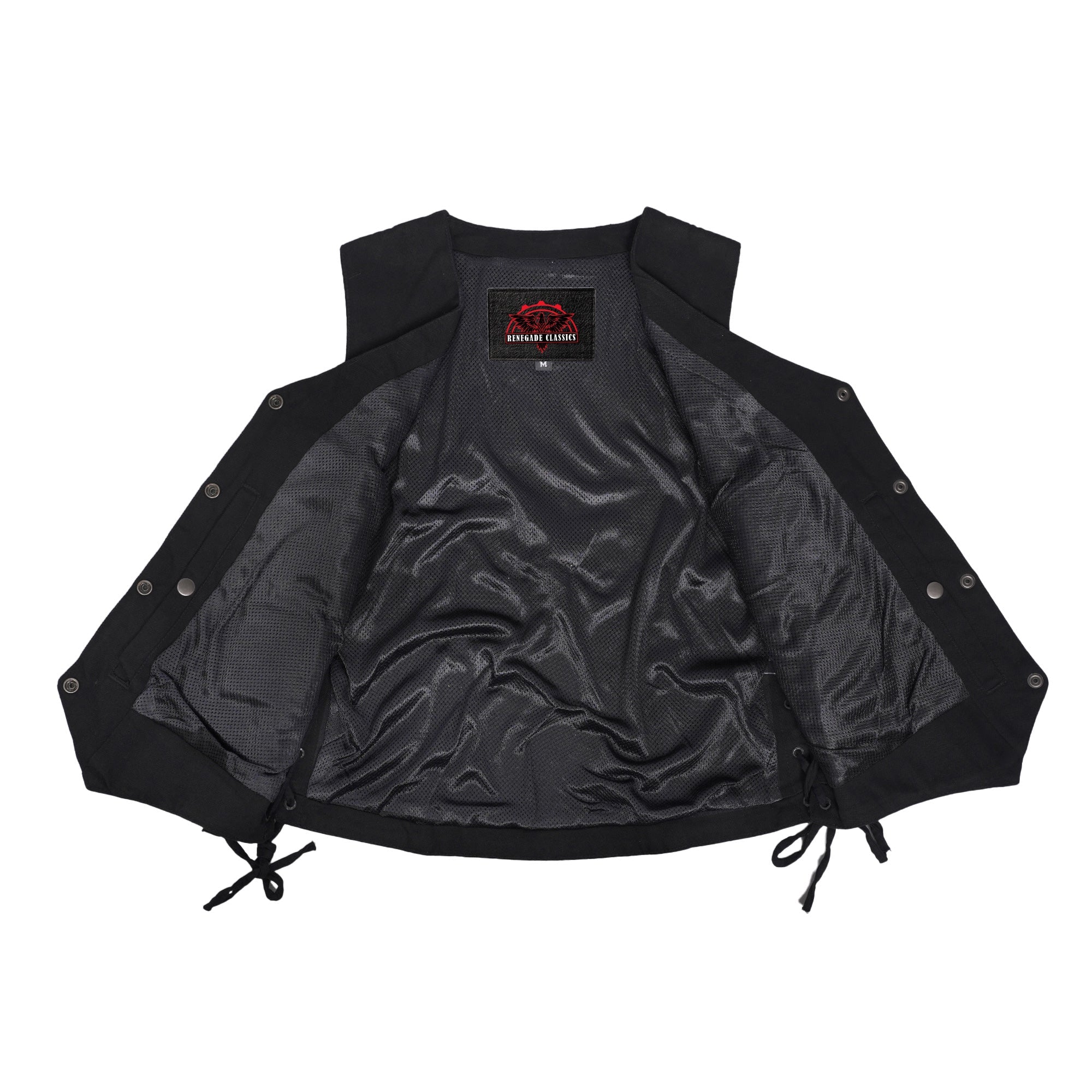 RM952 Women's Denim Classic Side Lace Vest