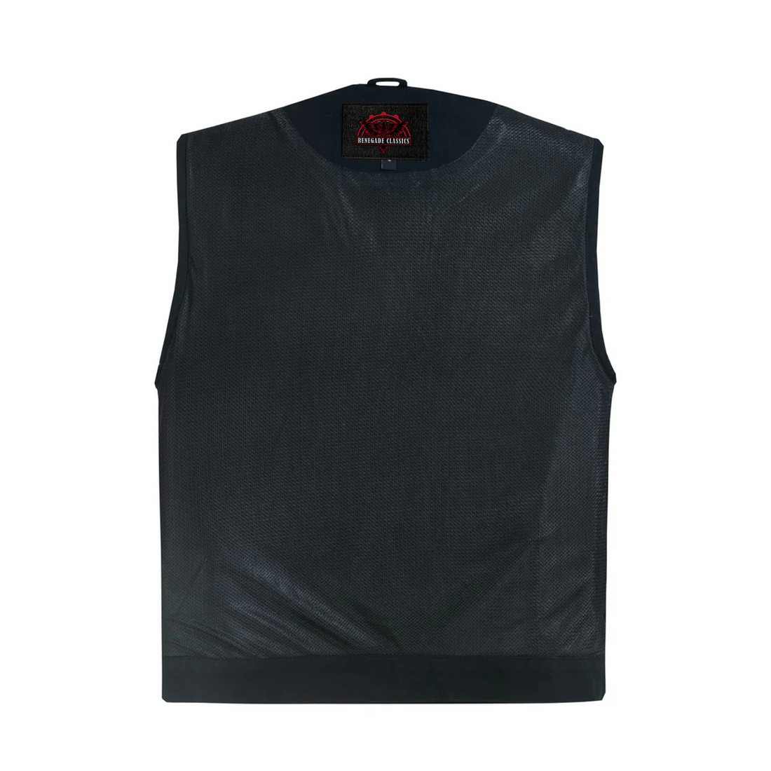 RM981BK Concealed Snaps, Denim Material, Hidden Zipper, w/o Collar