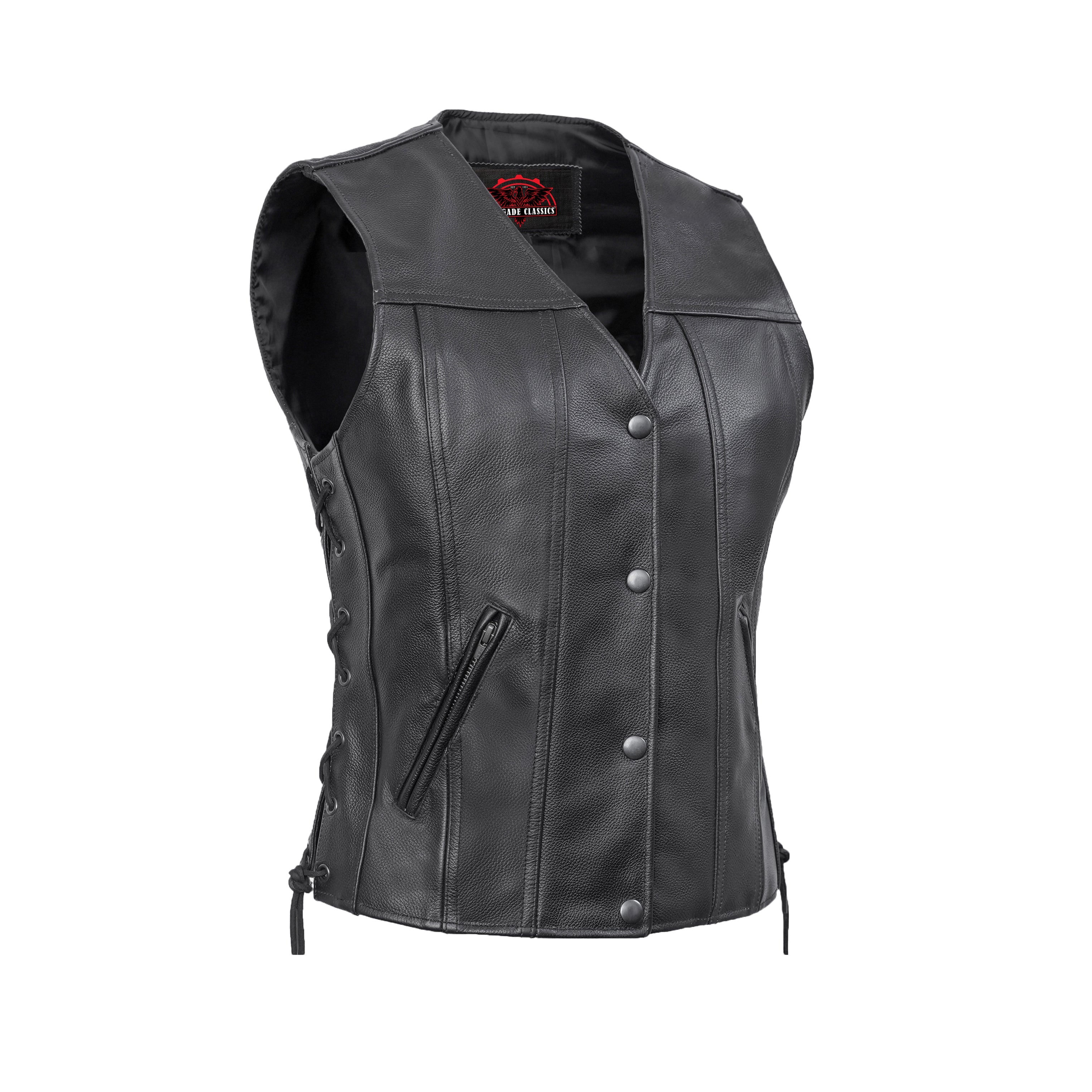 RC205V Women's Gray Single Back Panel Concealed Carry Vest