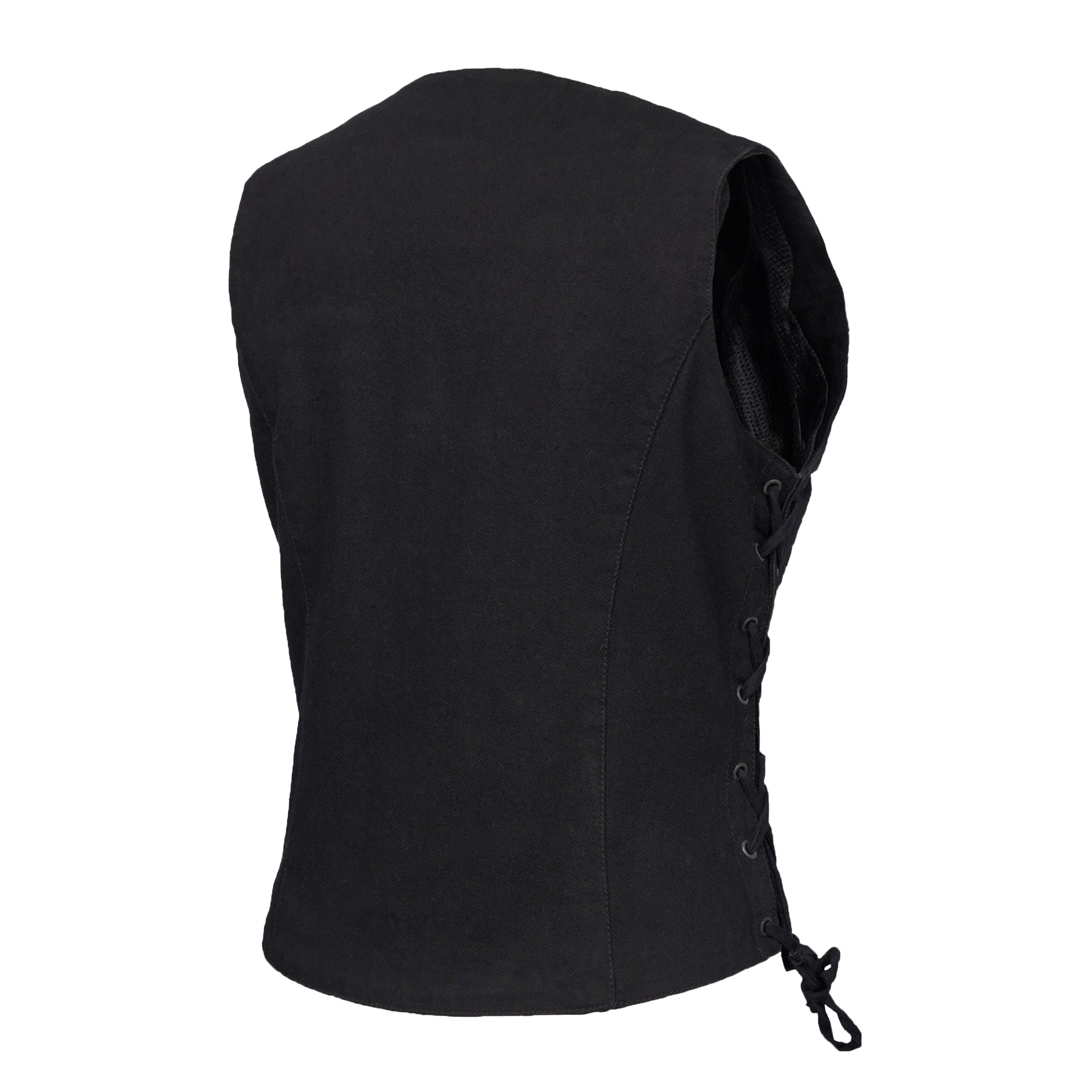 RM952 Women's Denim Classic Side Lace Vest