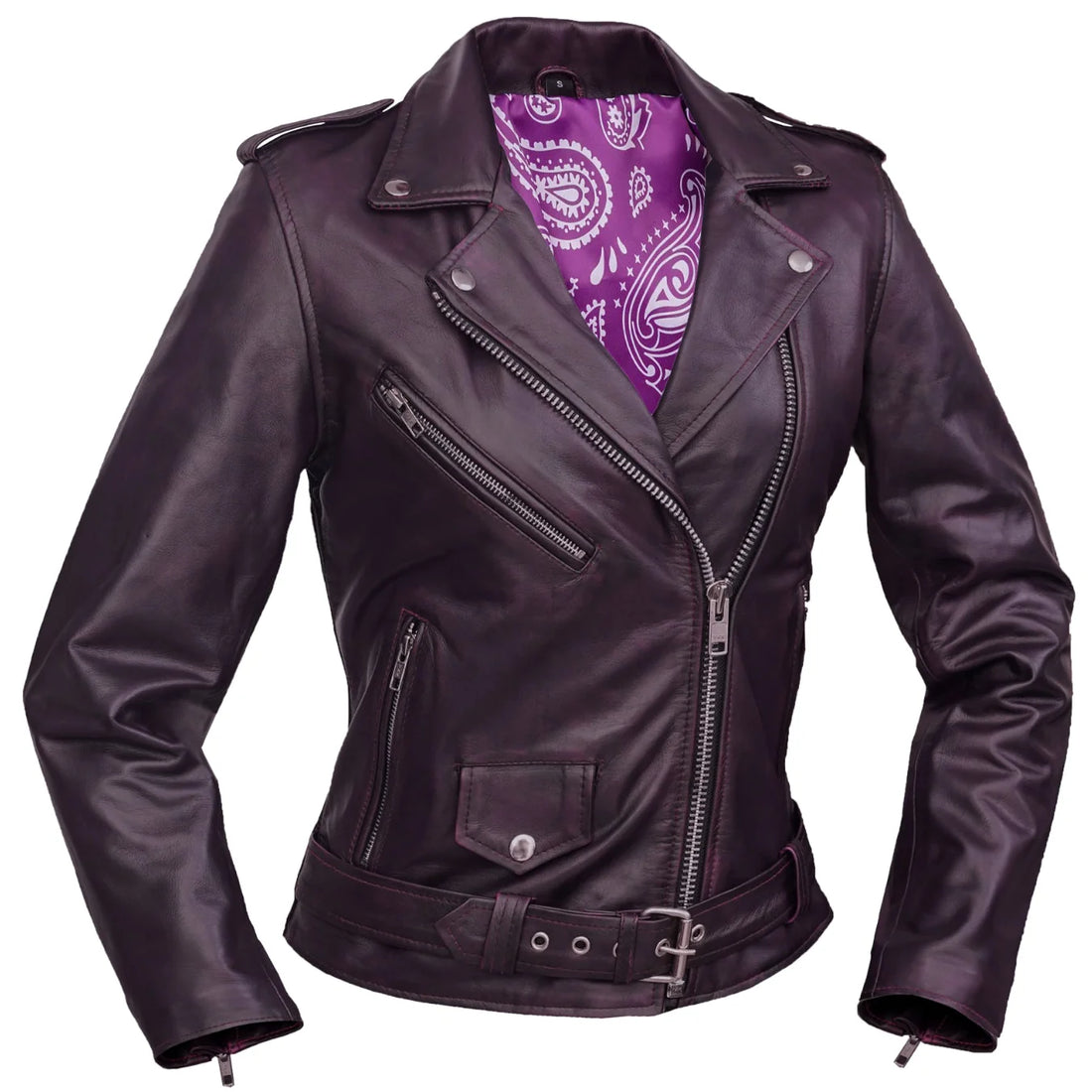 Amora – Women’s Leather Motorcycle Jacket