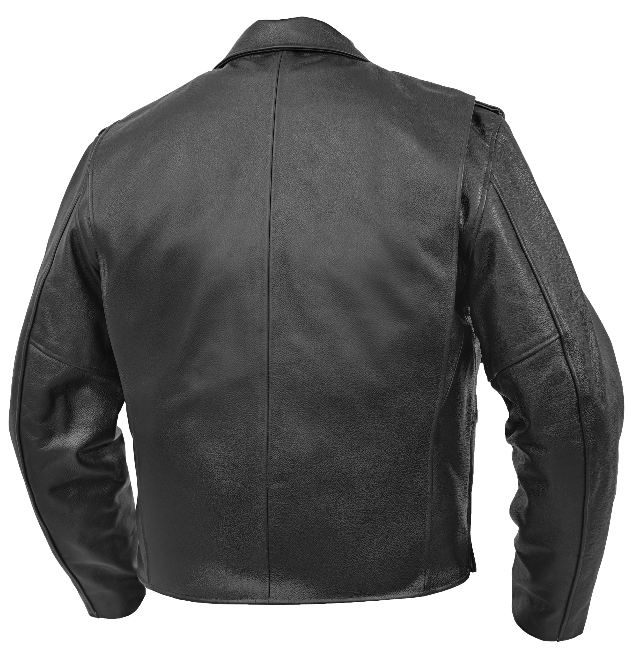 Alpha Badge – Men’s Leather Motorcycle Jacket