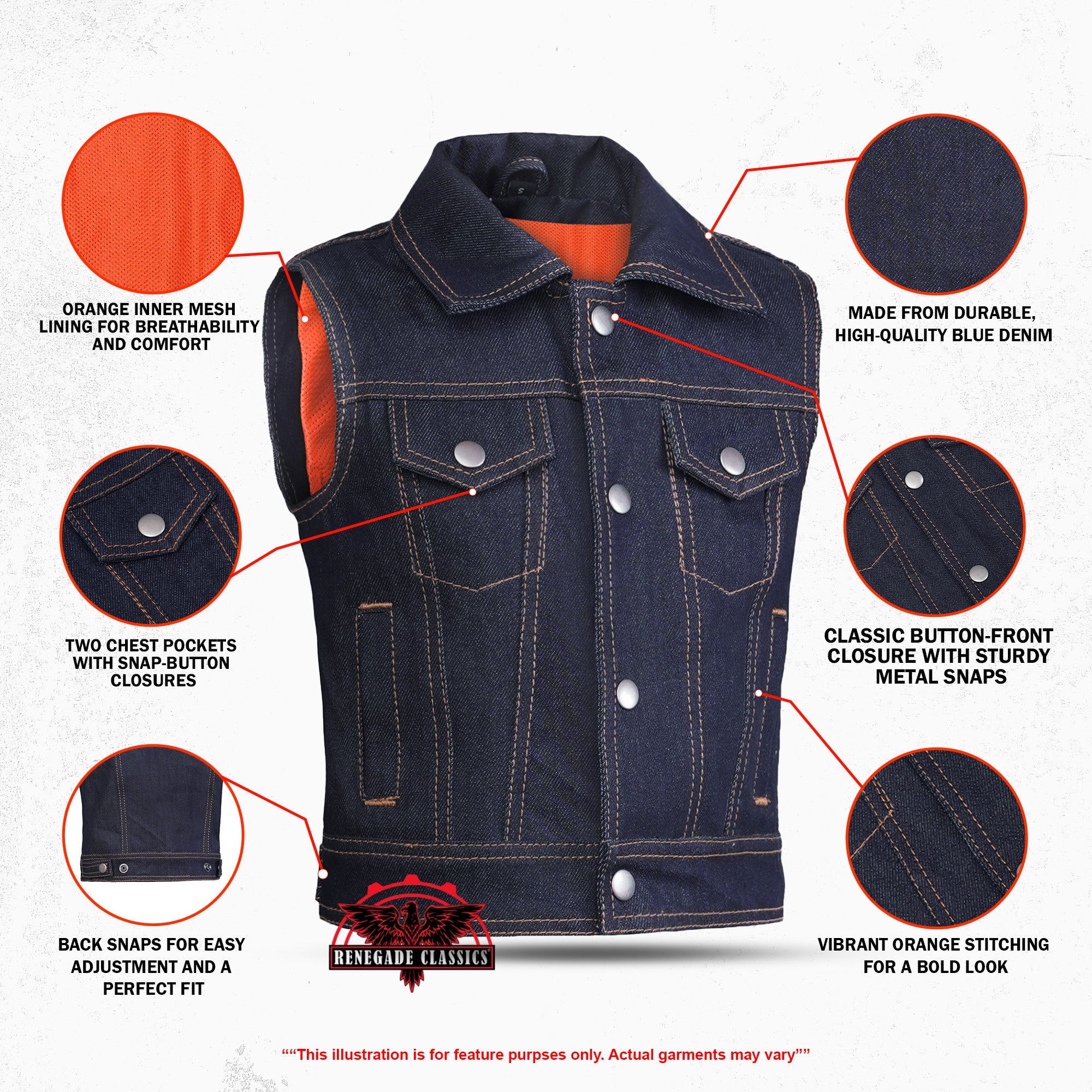 Biker Boy – Kids Denim Vest
