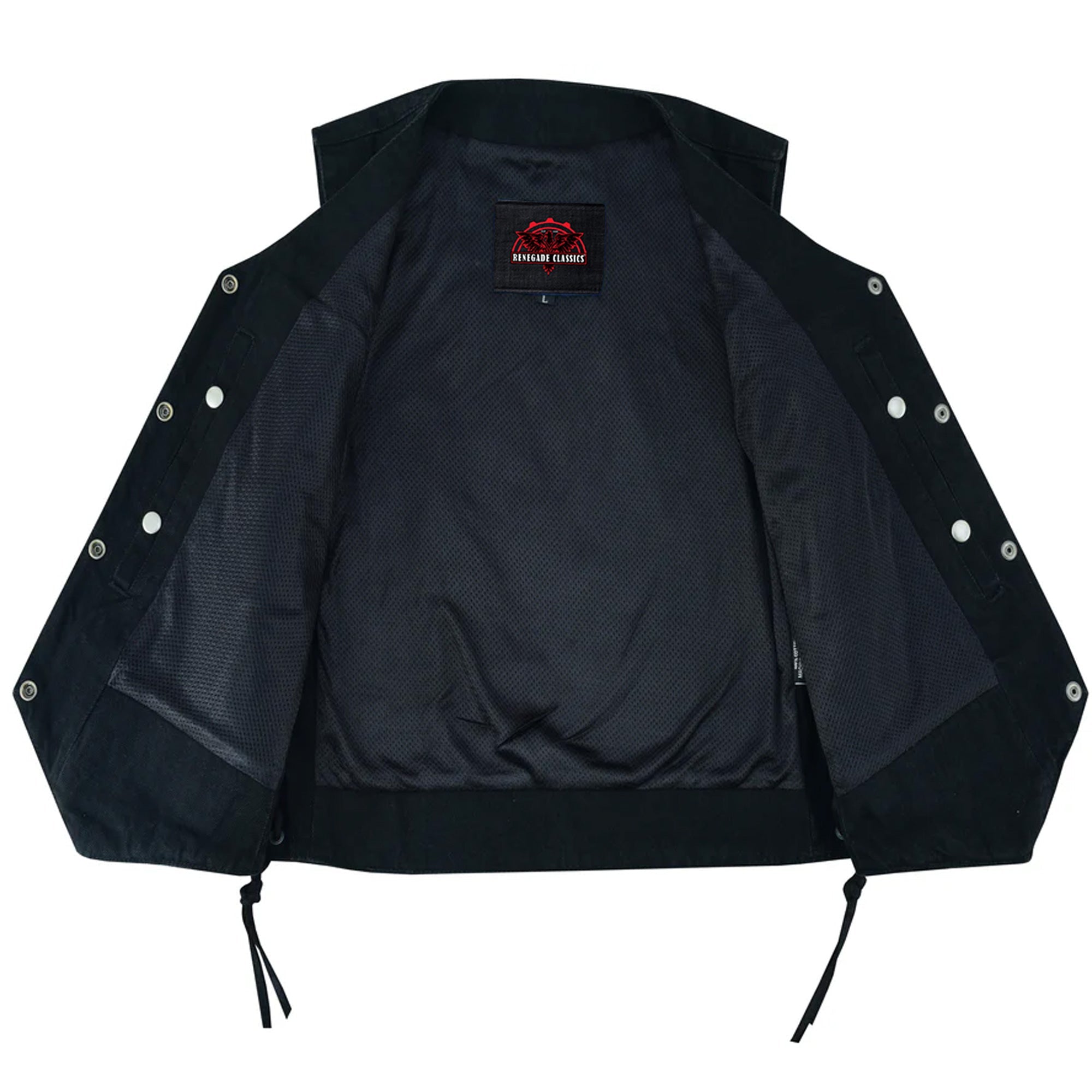 RM947 Women's 6 Pocket Denim Utility Vest - Black