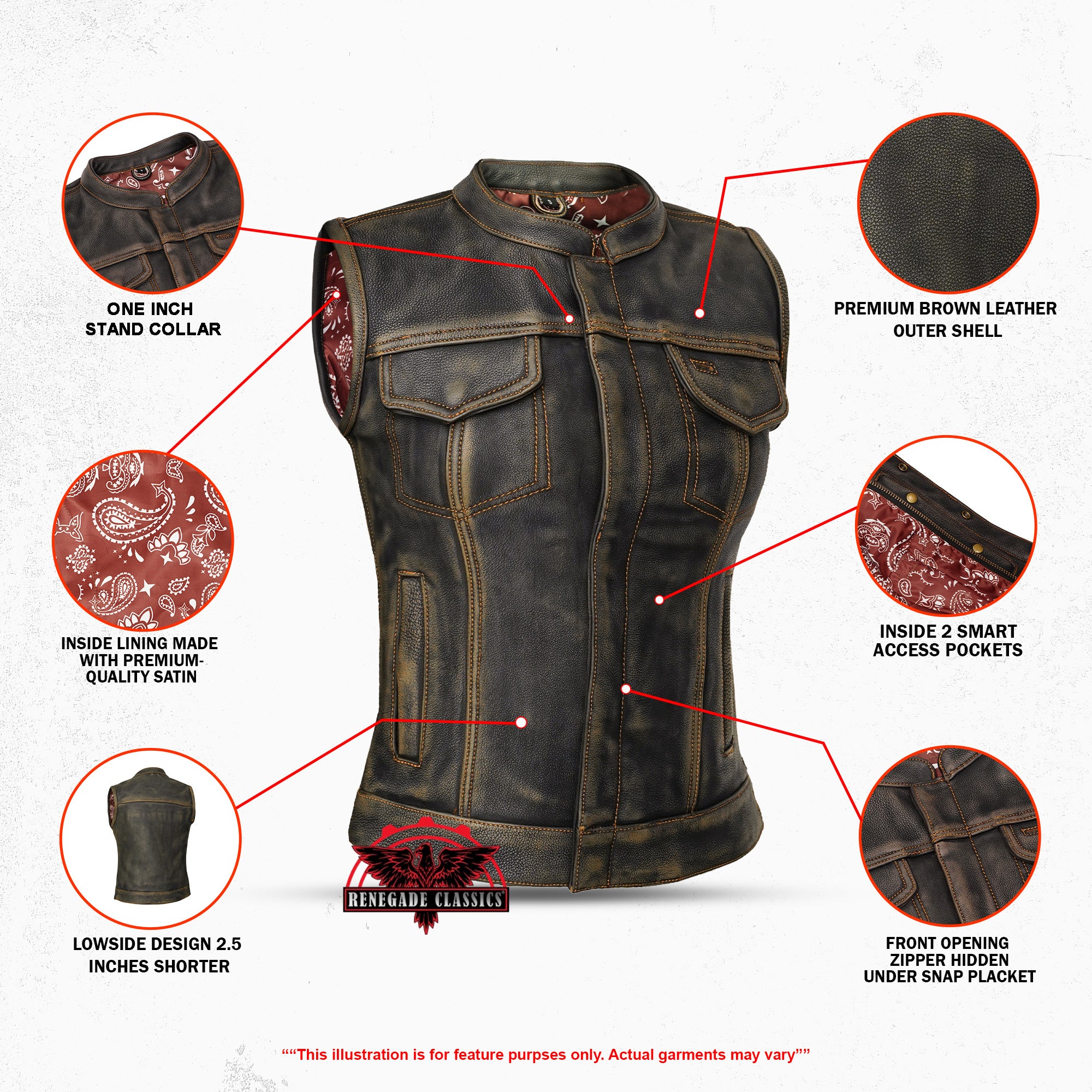 Bold Beauty - Women’s Leather Vest