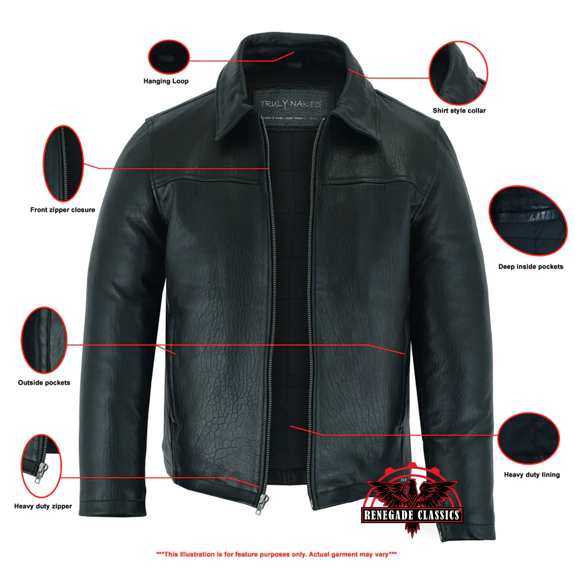 RC780 Men's Drum Dyed New Zealand Lambskin Jacket