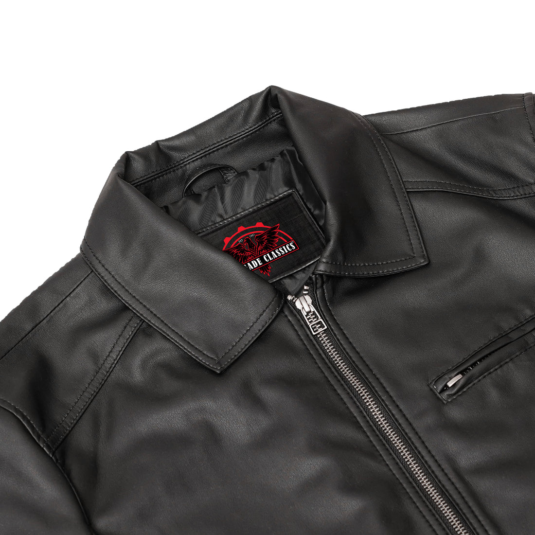Cendro – Men’s Faux Leather Motorcycle Jacket