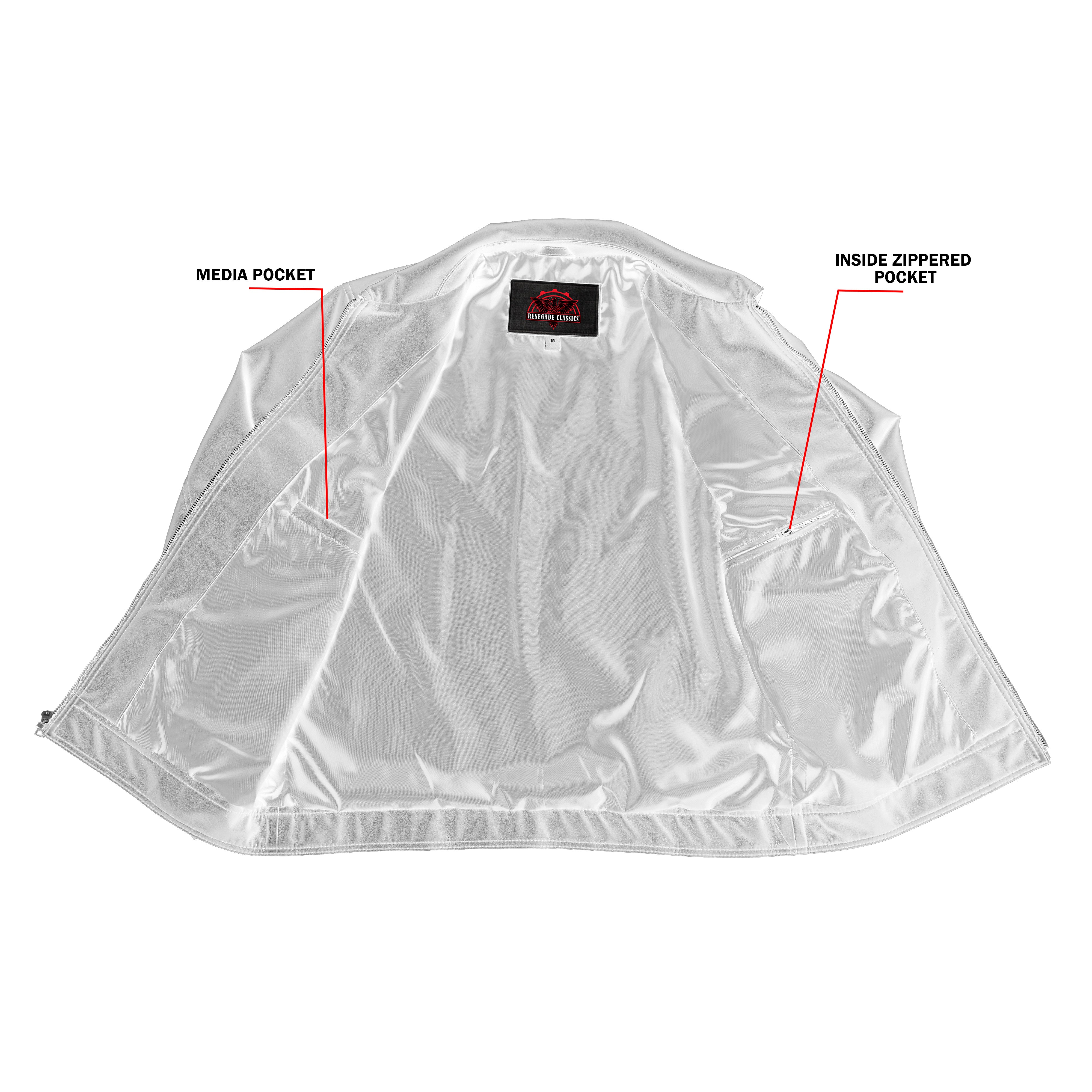 Cendro – Men’s Faux Leather Motorcycle Jacket