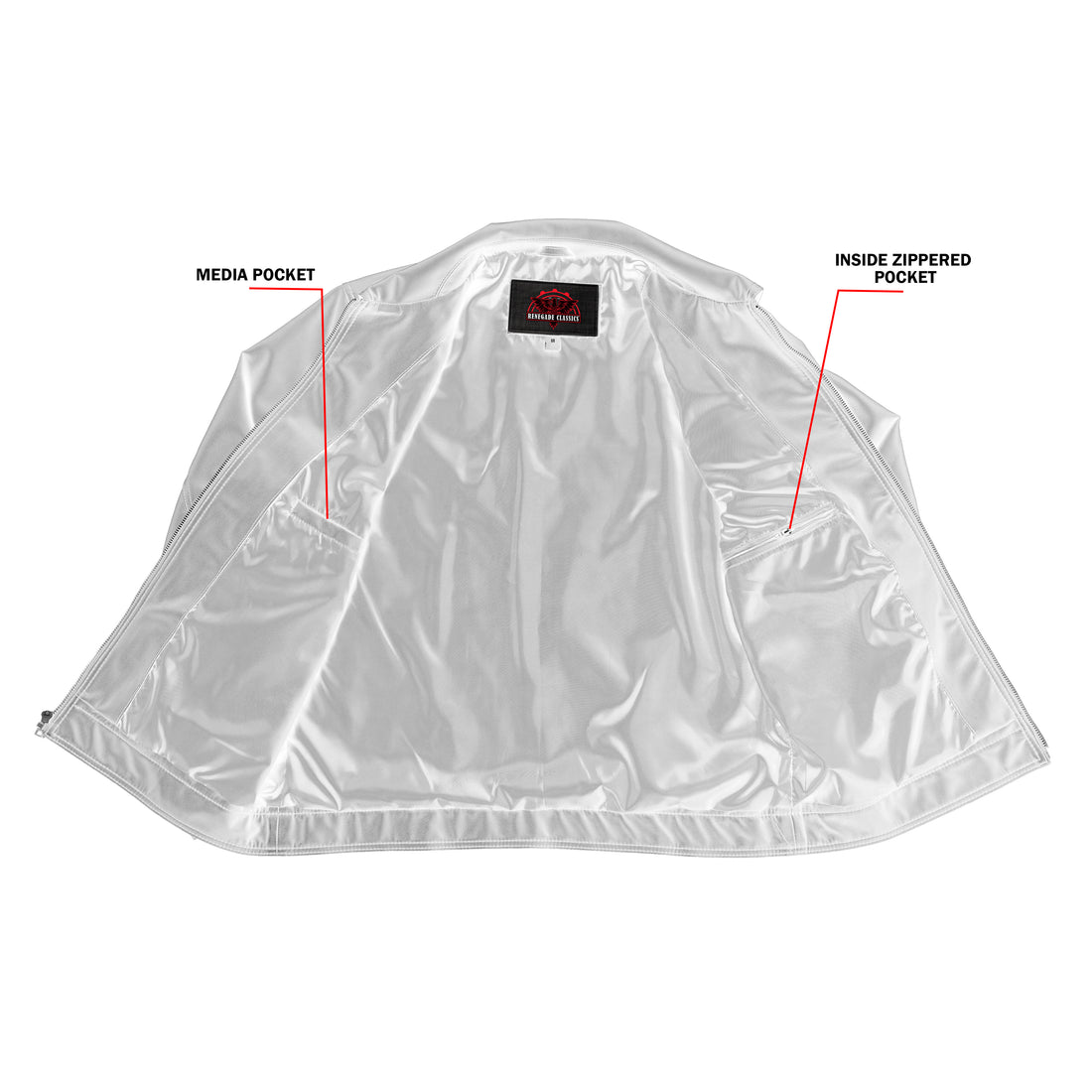 Cendro – Men’s Faux Leather Motorcycle Jacket