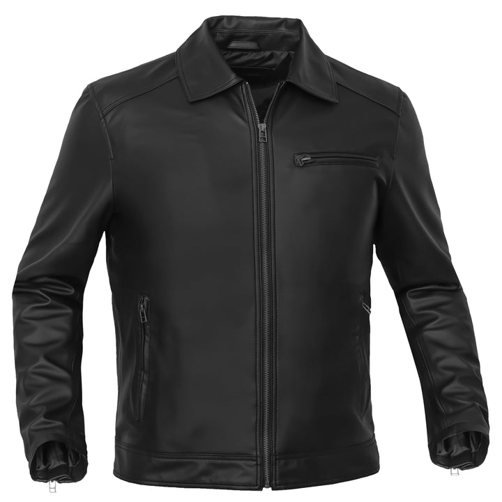Cendro – Men’s Faux Leather Motorcycle Jacket