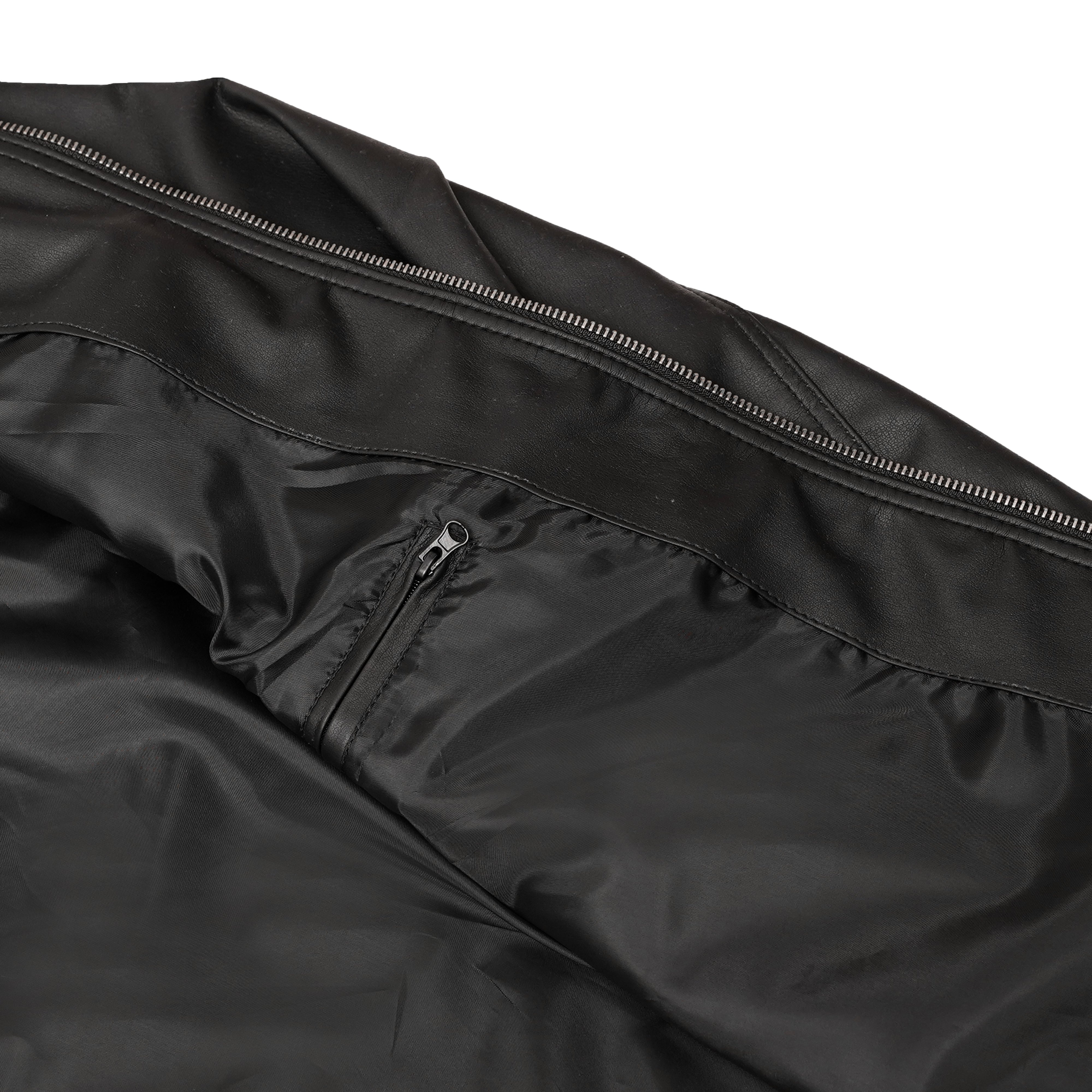 Cendro – Men’s Faux Leather Motorcycle Jacket