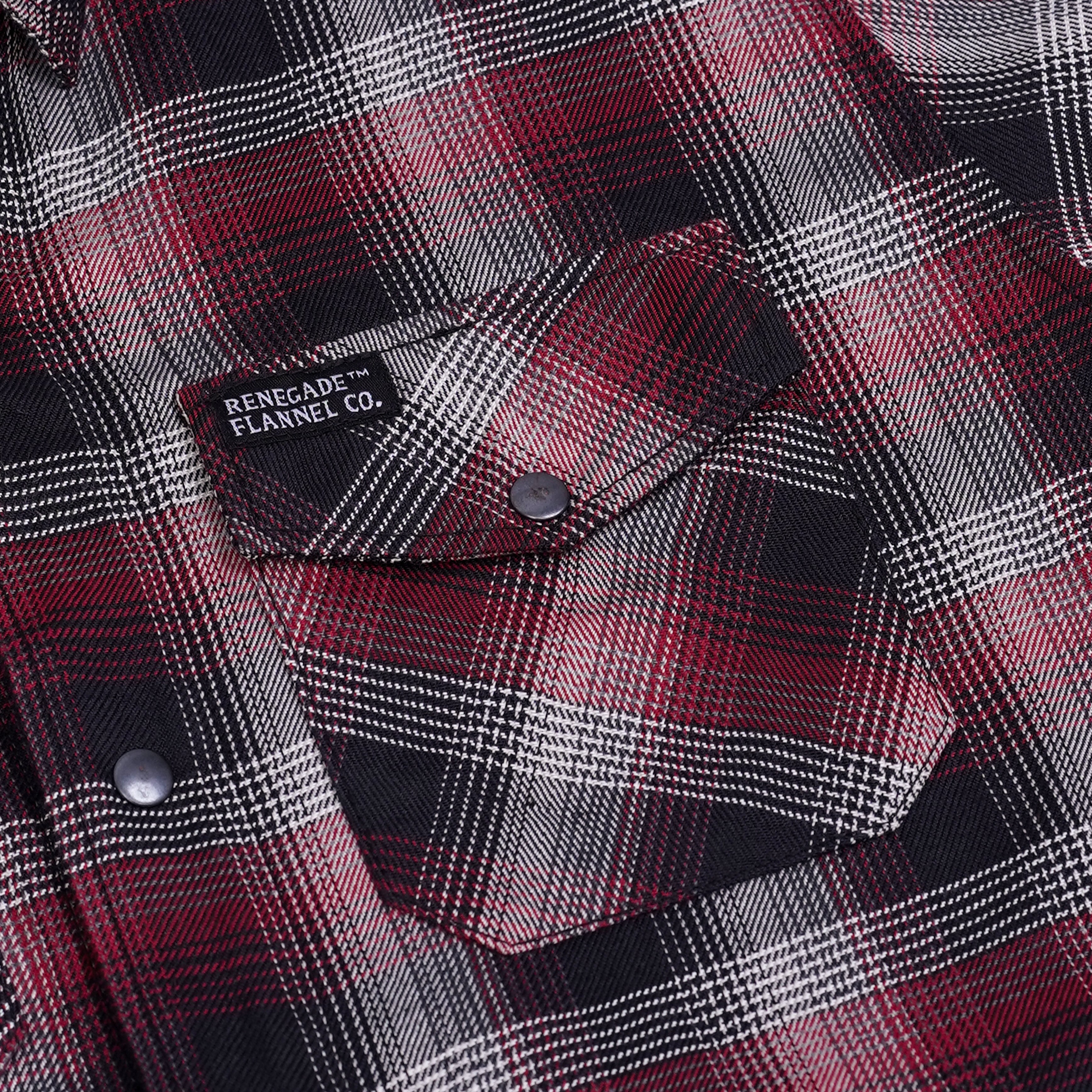 Claret Crest Men’s Maroon, Black and White Flannel