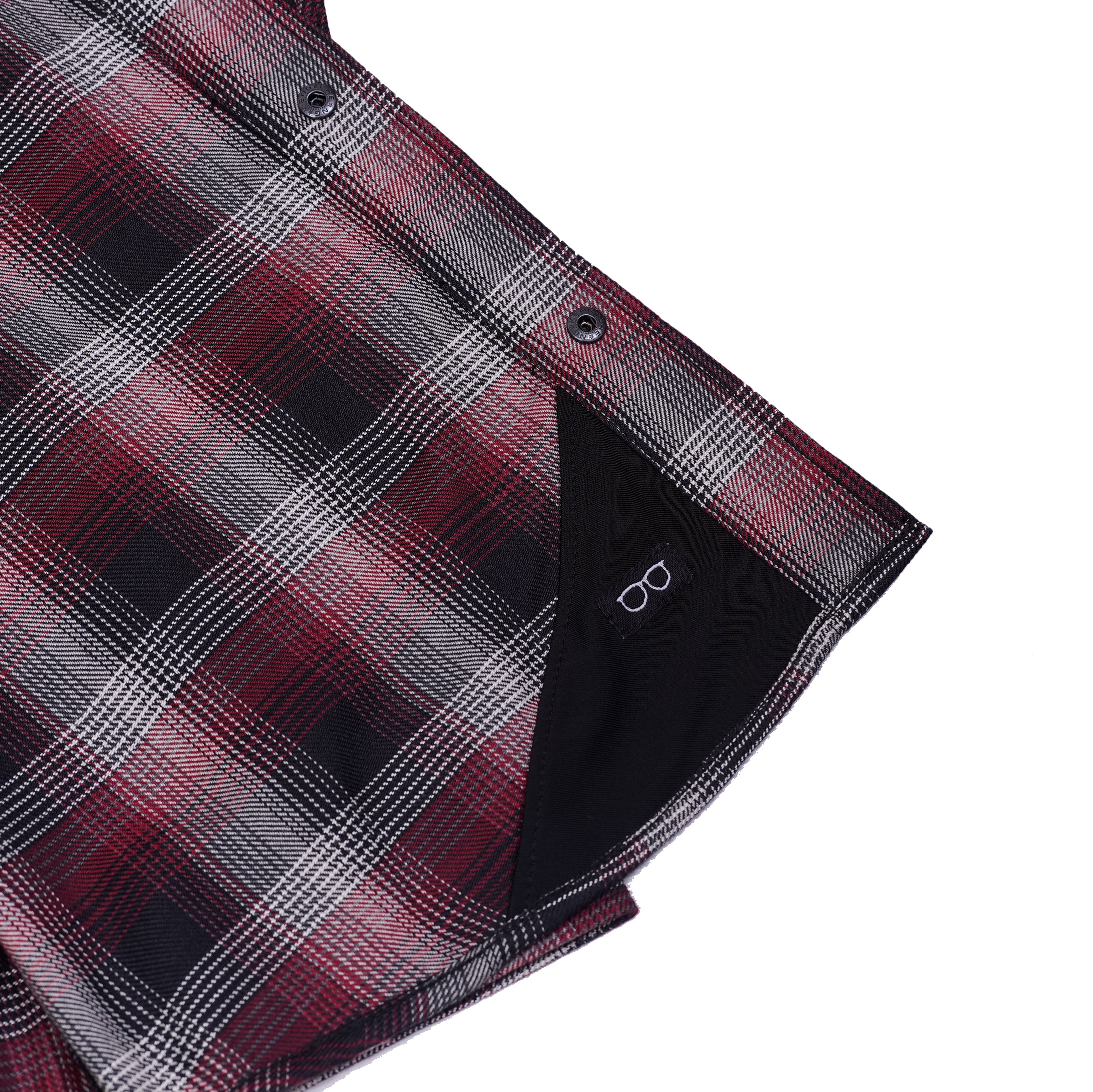 Claret Crest Men’s Maroon, Black and White Flannel