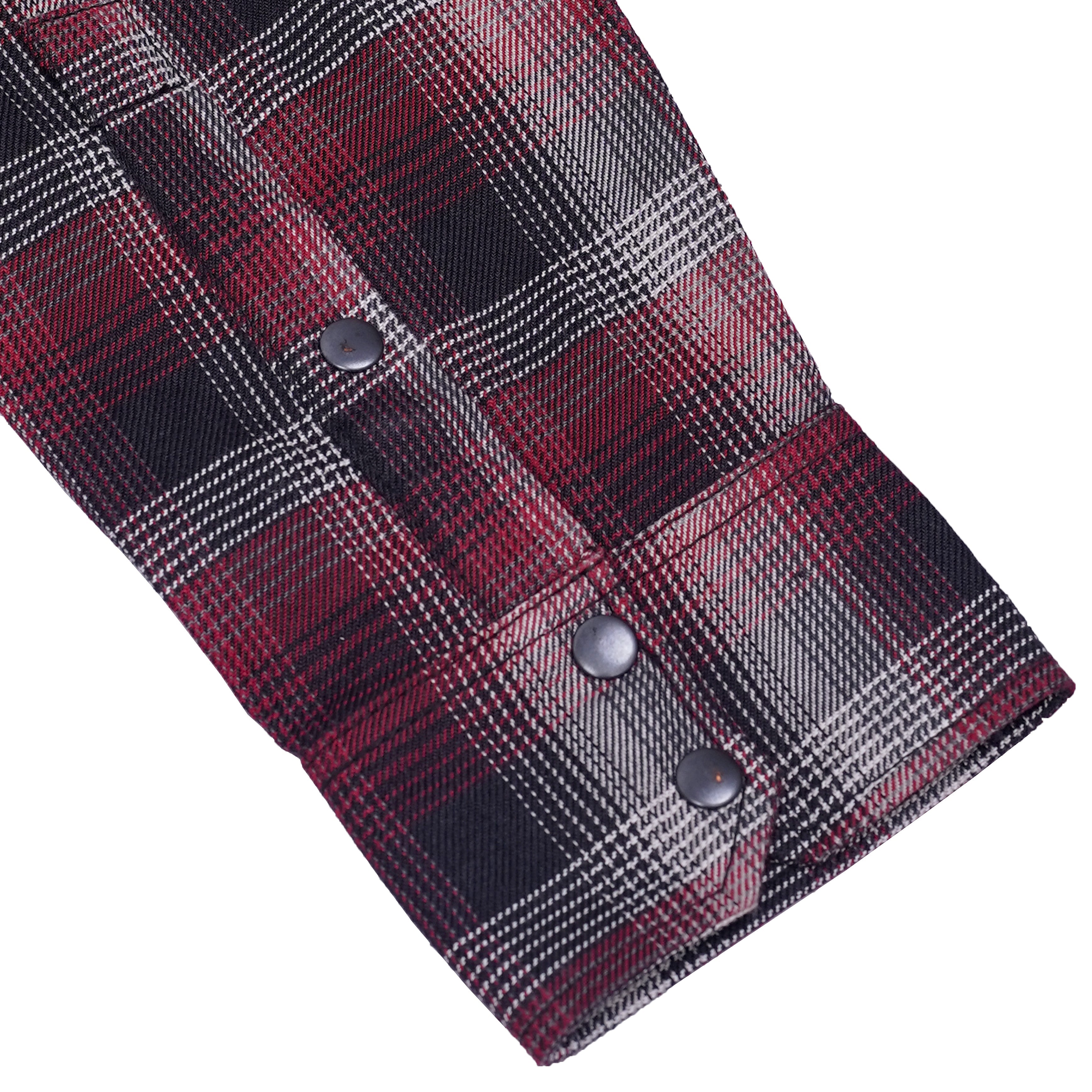 Claret Crest Men’s Maroon, Black and White Flannel