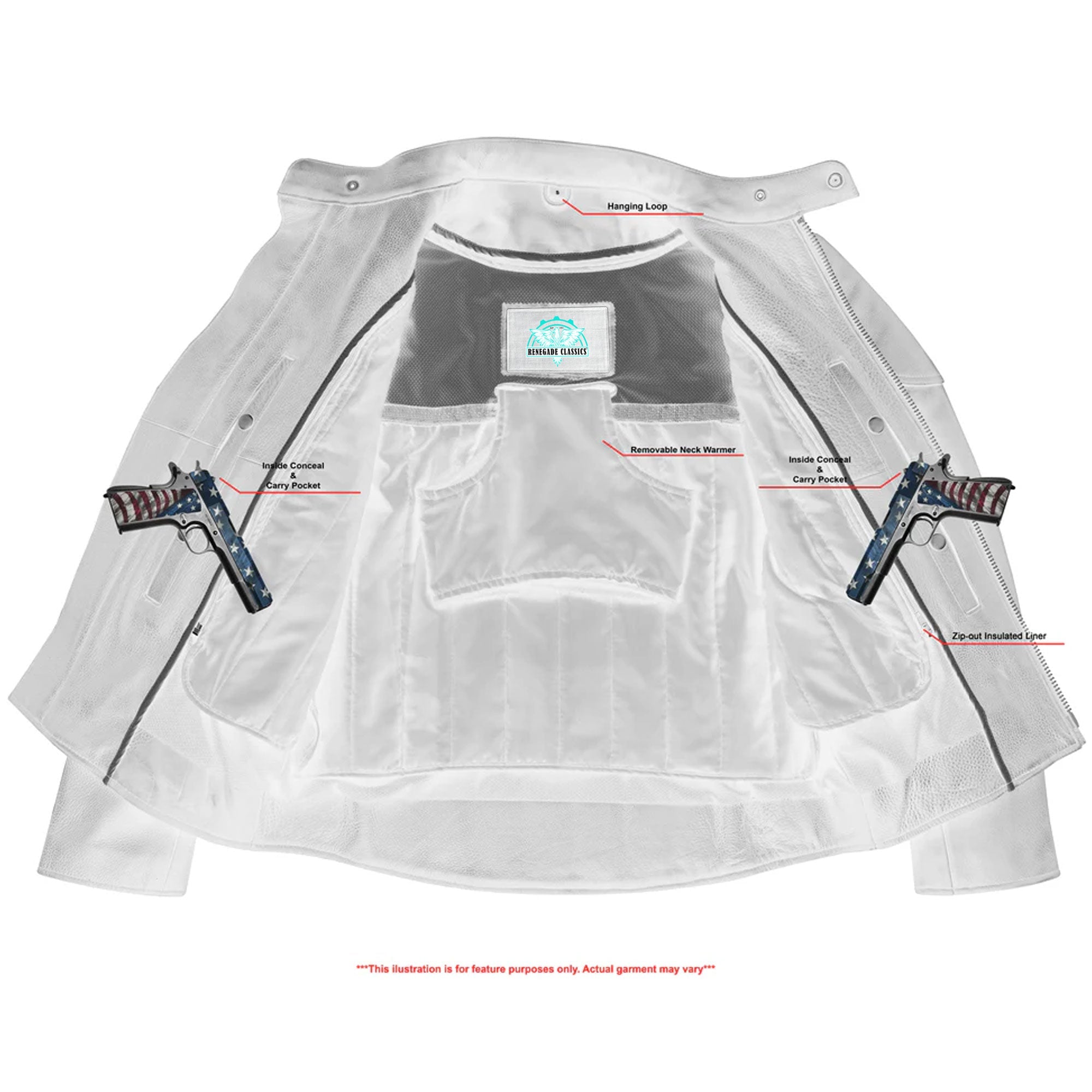 RC777 Men's Vented M/C Jacket Side Laces