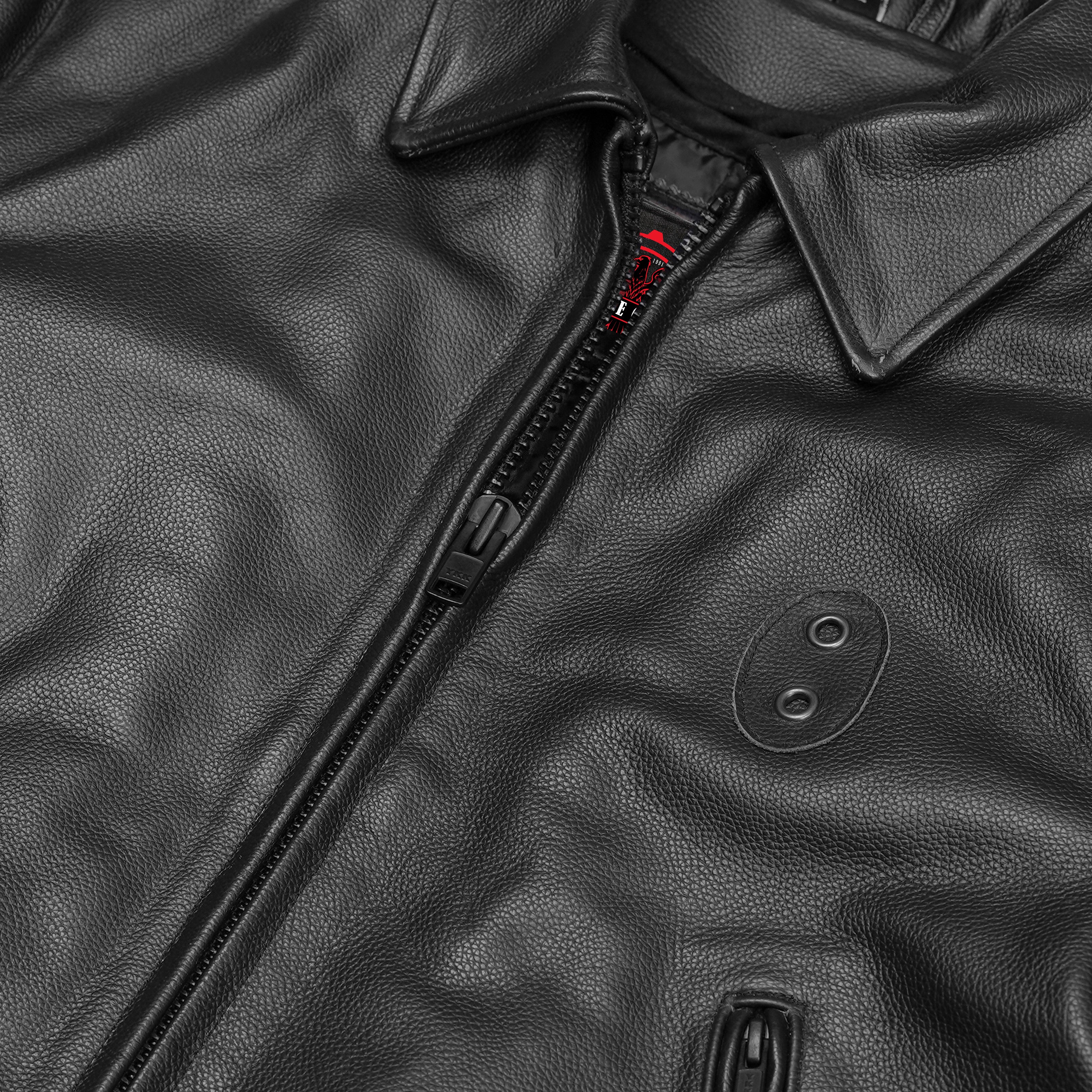 Crime Stop – Men’s Leather Motorcycle Jacket