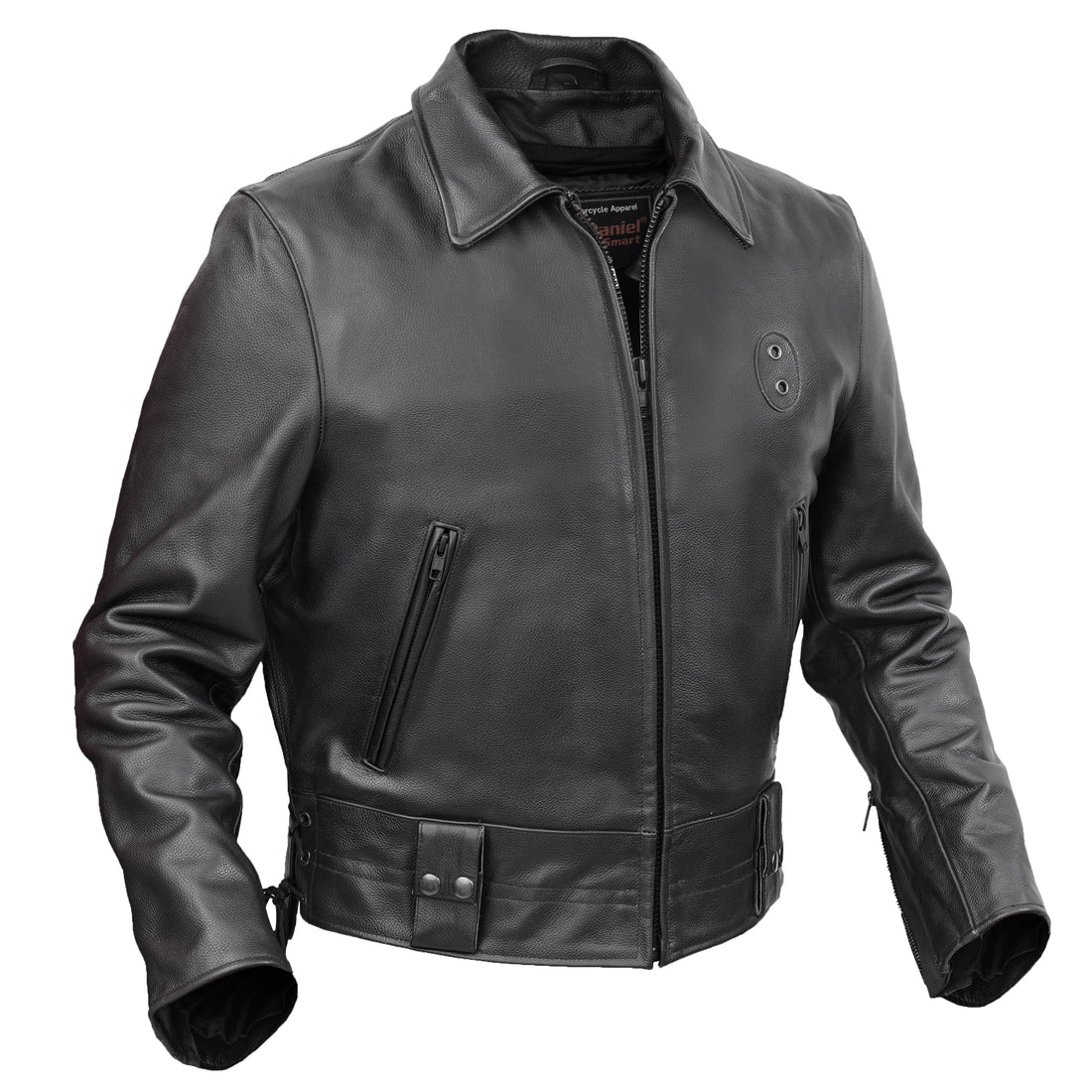 Crime Stop – Men’s Leather Motorcycle Jacket