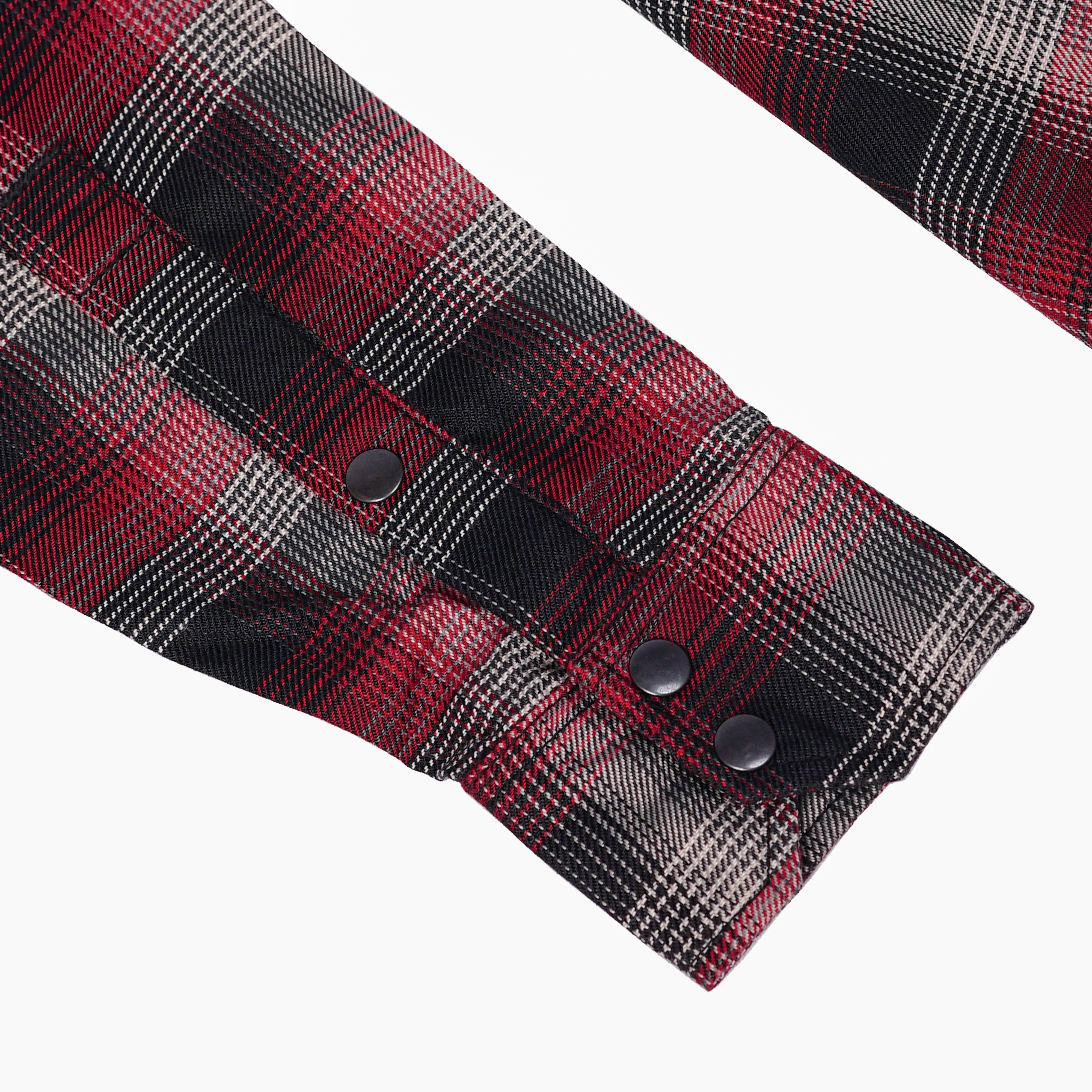 Crimson Check Women’s Maroon, Black White Flannel