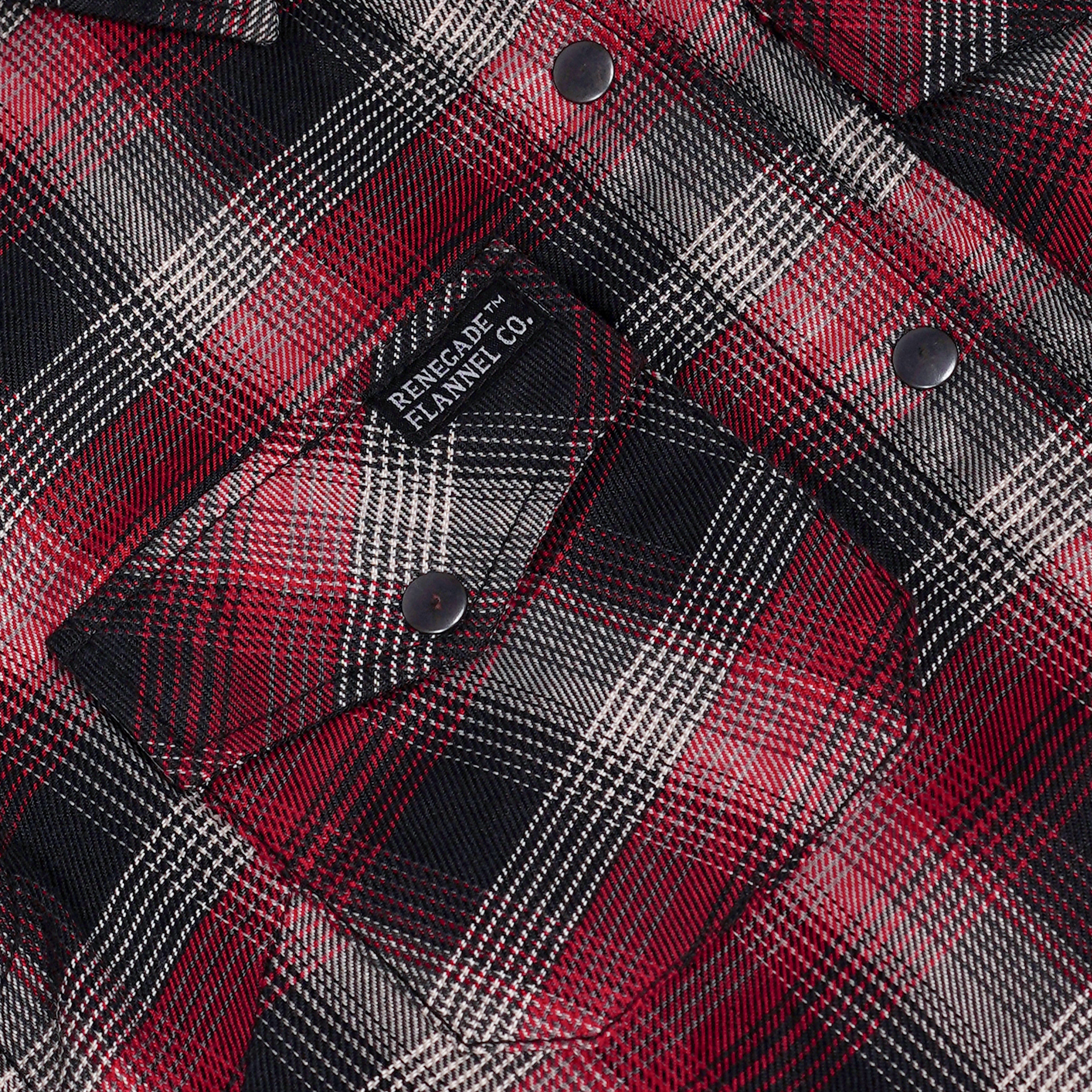Crimson Check Women’s Maroon, Black White Flannel