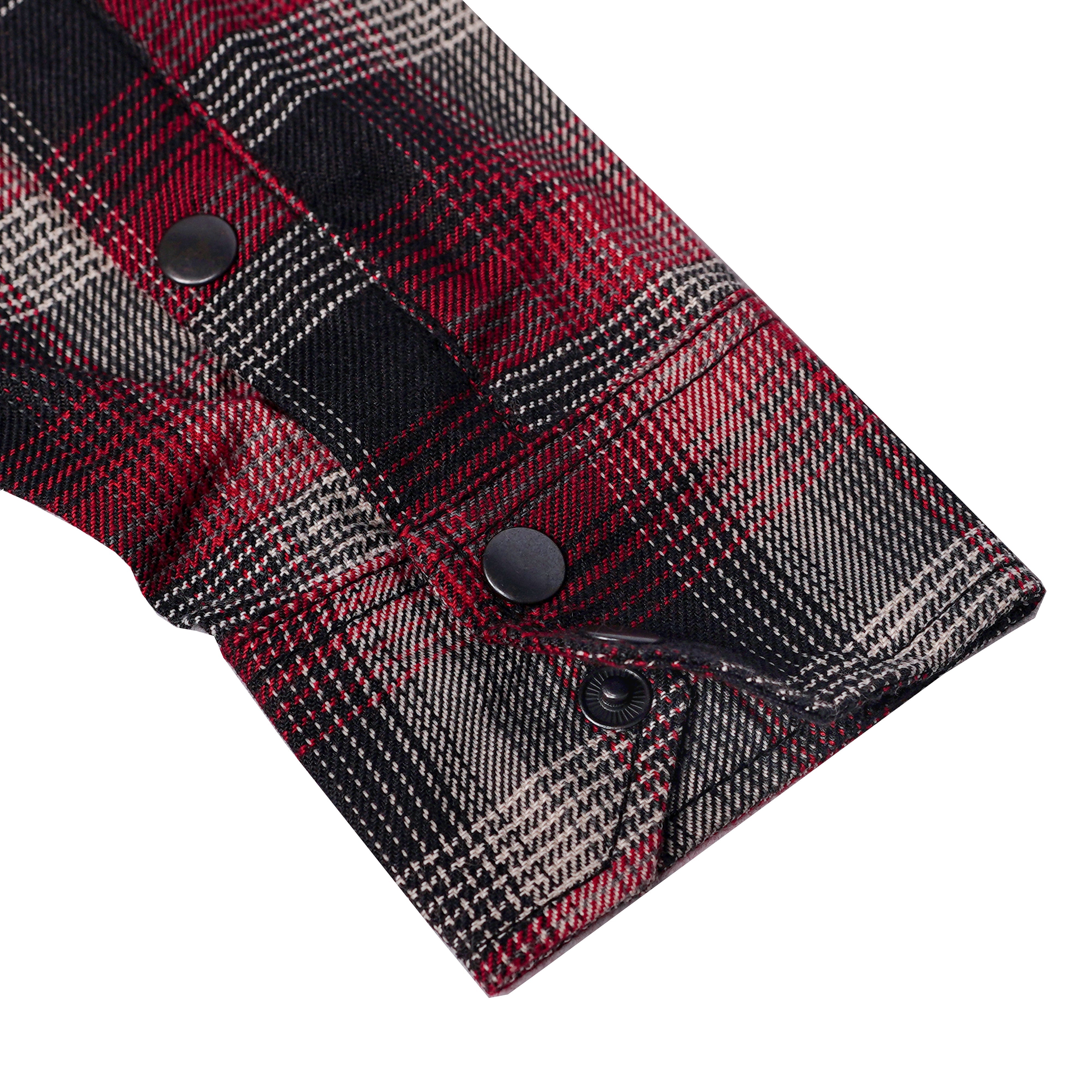 Crimson Check Women’s Maroon, Black White Flannel