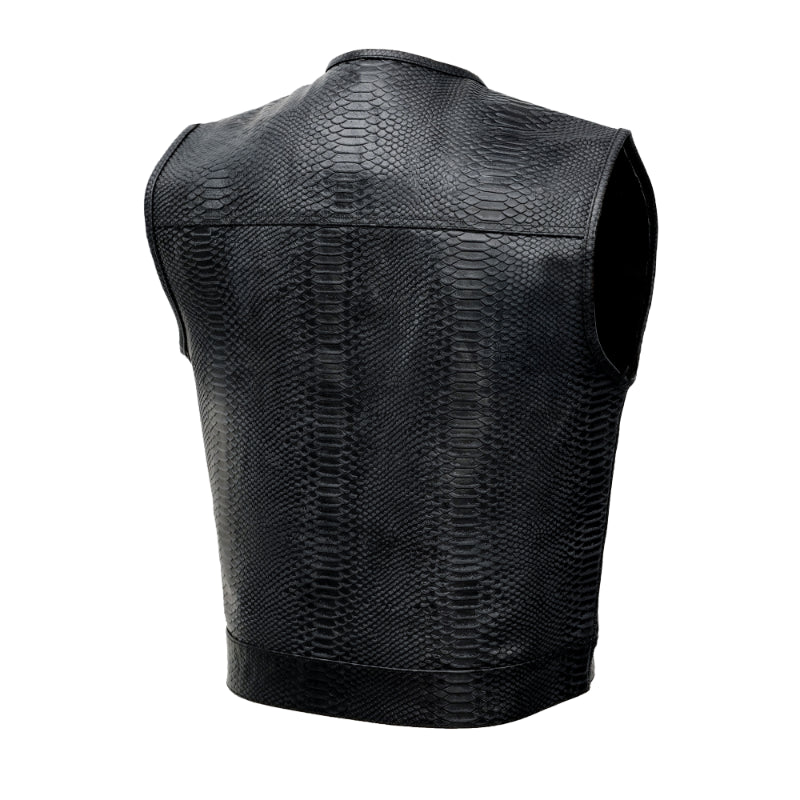 Summer Spark Croc Commander Men's Leather Vest