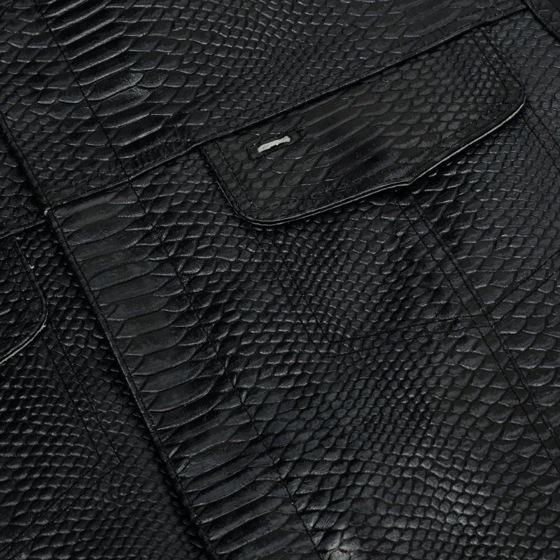 Summer Spark Croc Commander Men's Leather Vest