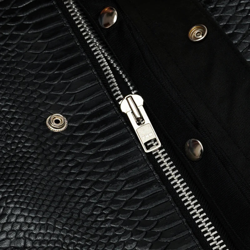 Summer Spark Croc Commander Men's Leather Vest