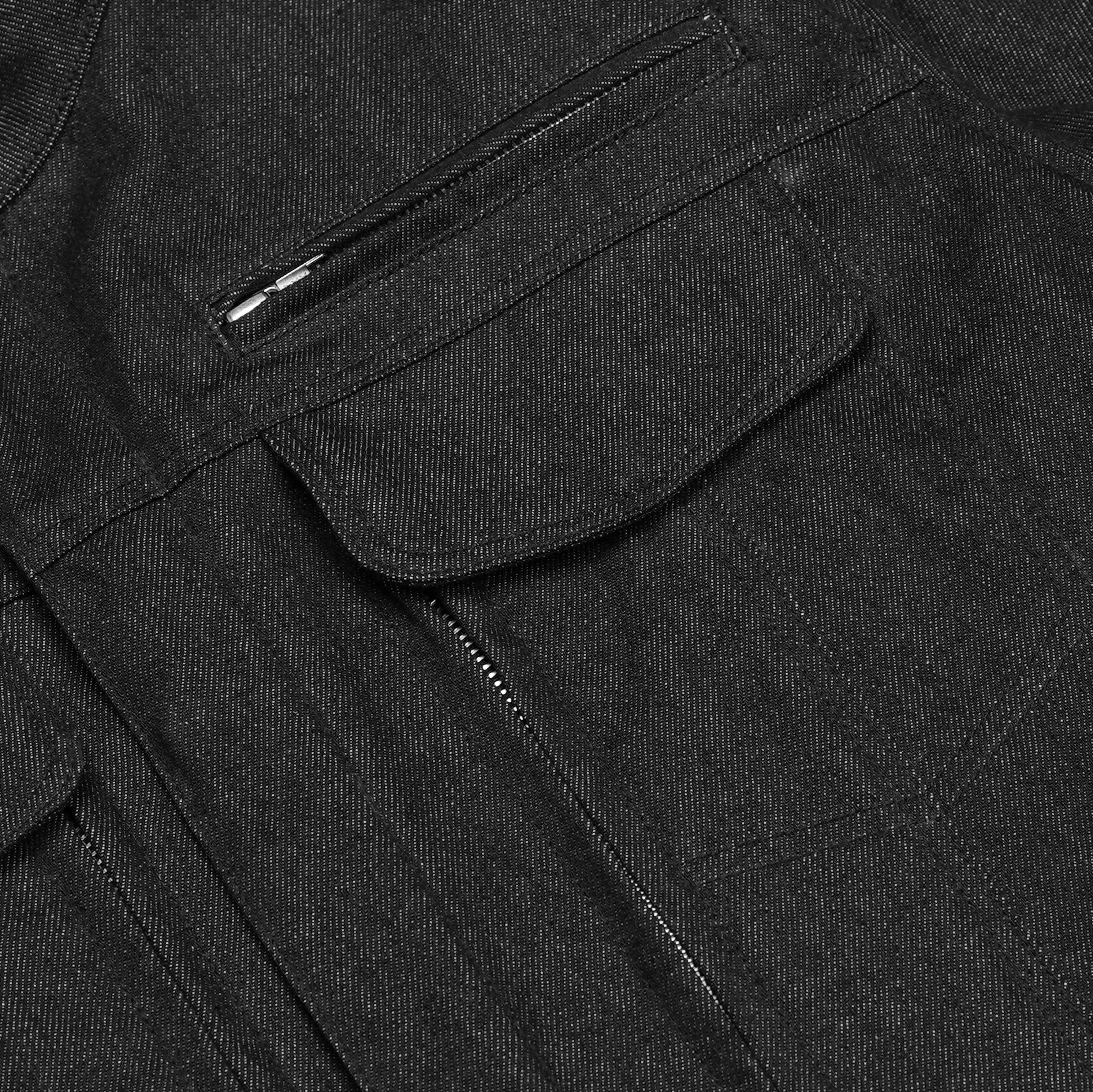 RM915 Men's Rough Rub-Off Raw Finish Denim Jacket