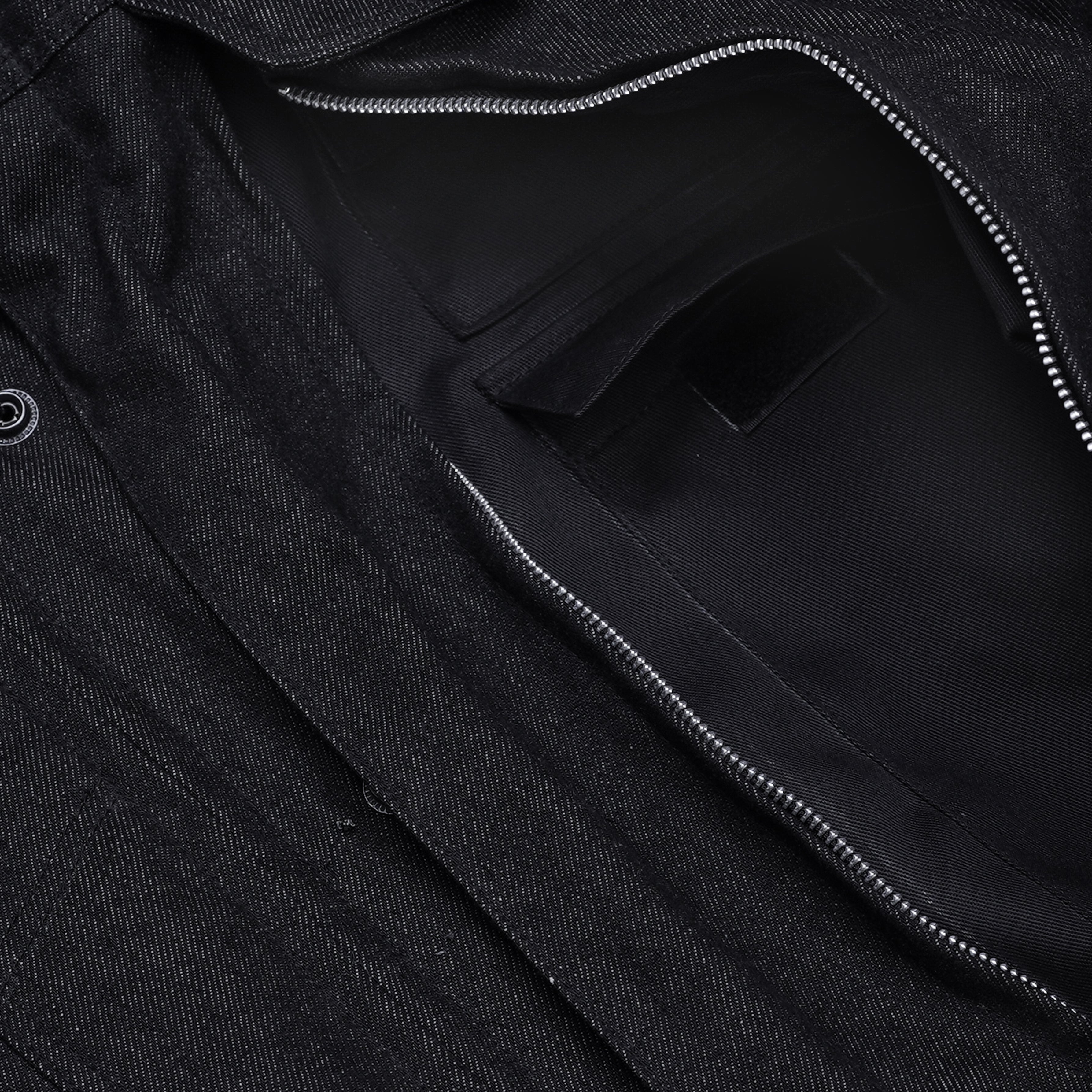 RM915 Men's Rough Rub-Off Raw Finish Denim Jacket