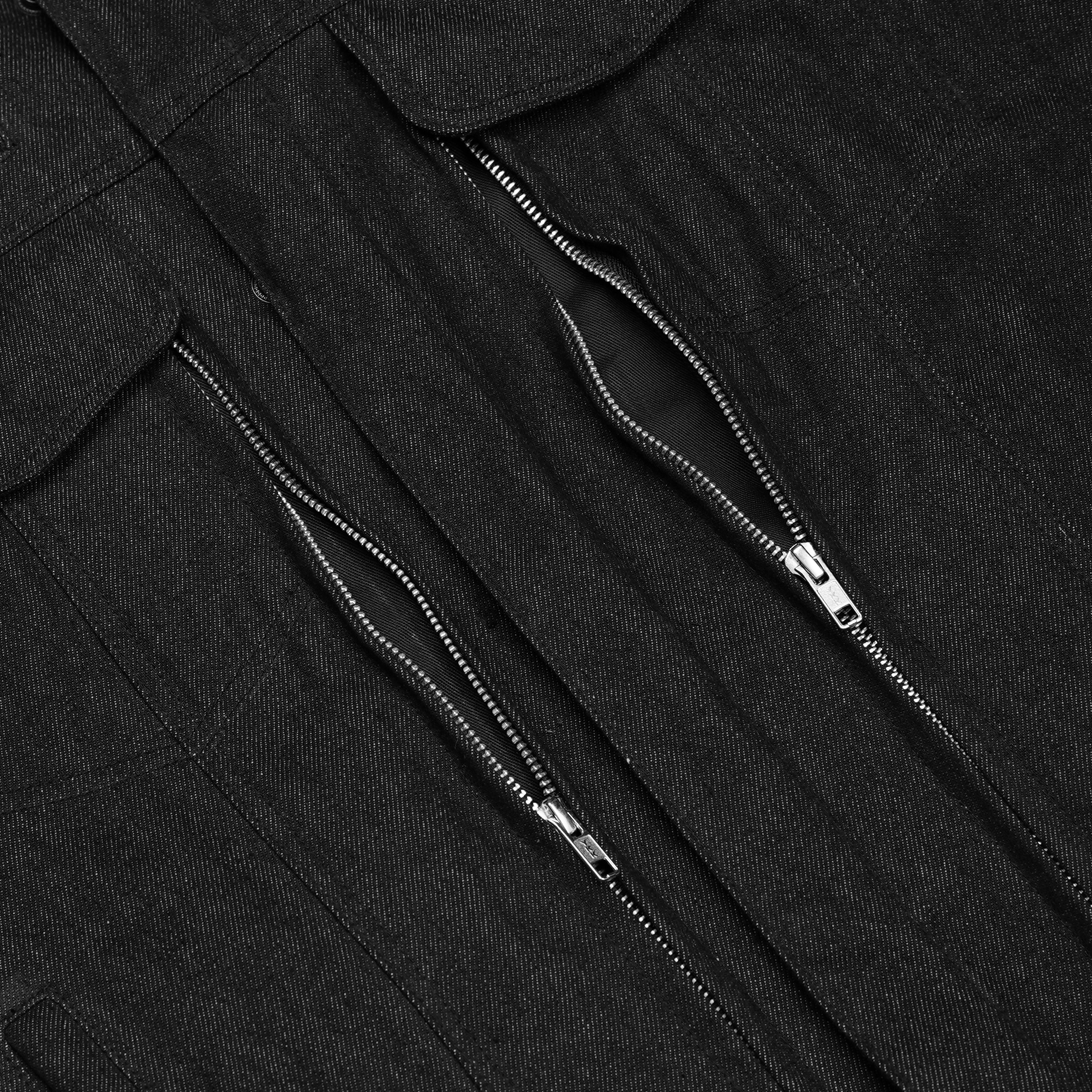 RM915 Men's Rough Rub-Off Raw Finish Denim Jacket