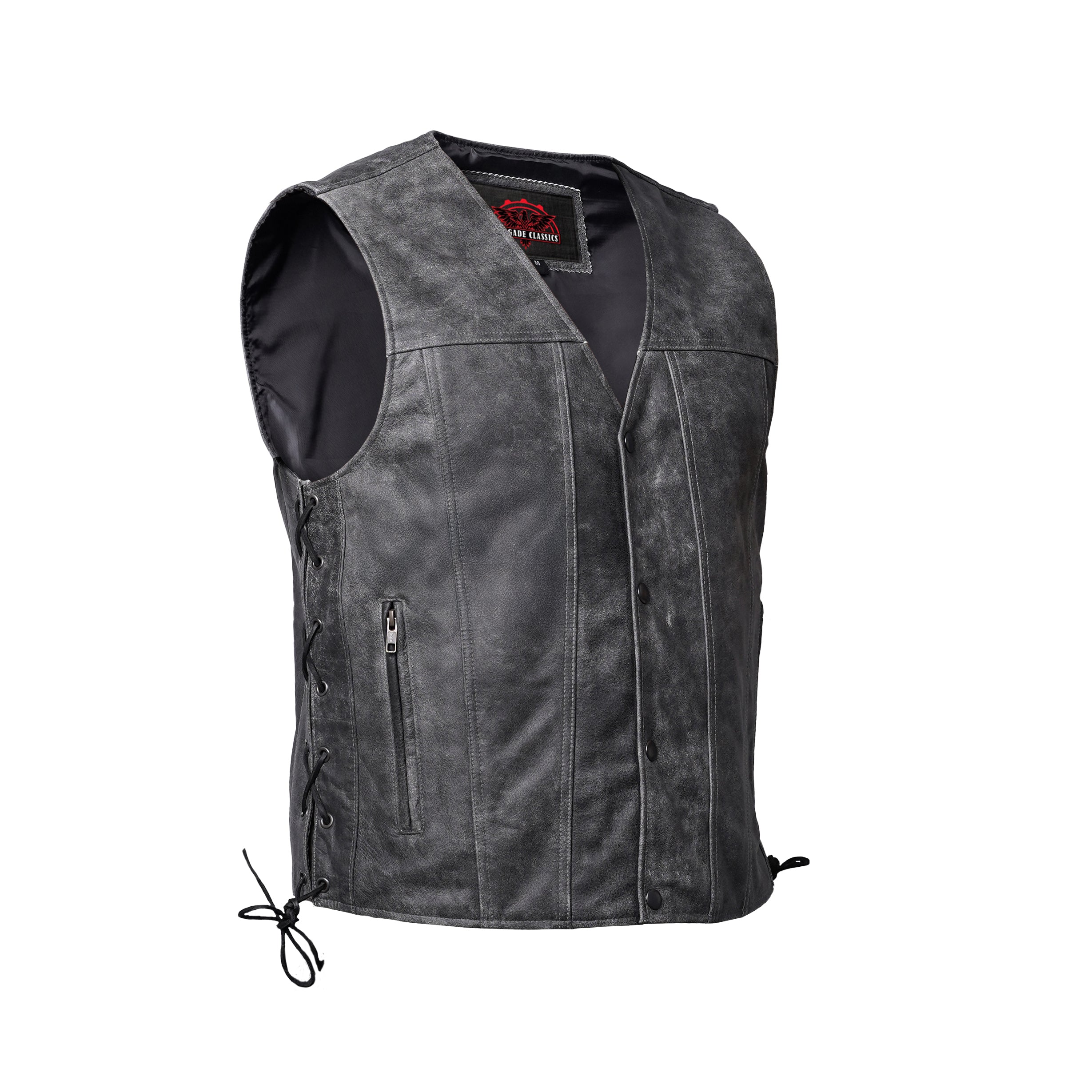 RC105V Men's Gray Single Back Panel Concealed Carry Vest