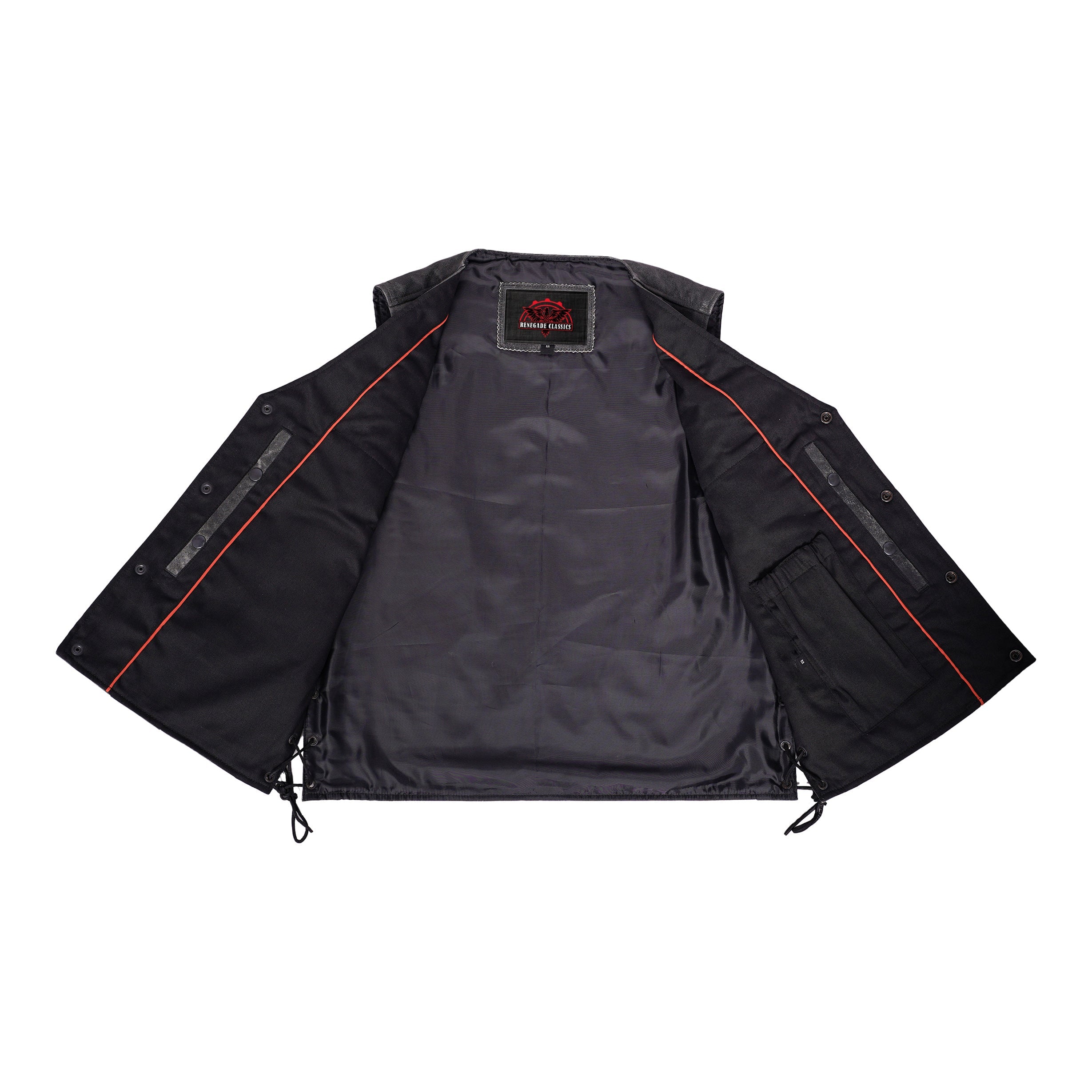 RC105V Men's Gray Single Back Panel Concealed Carry Vest