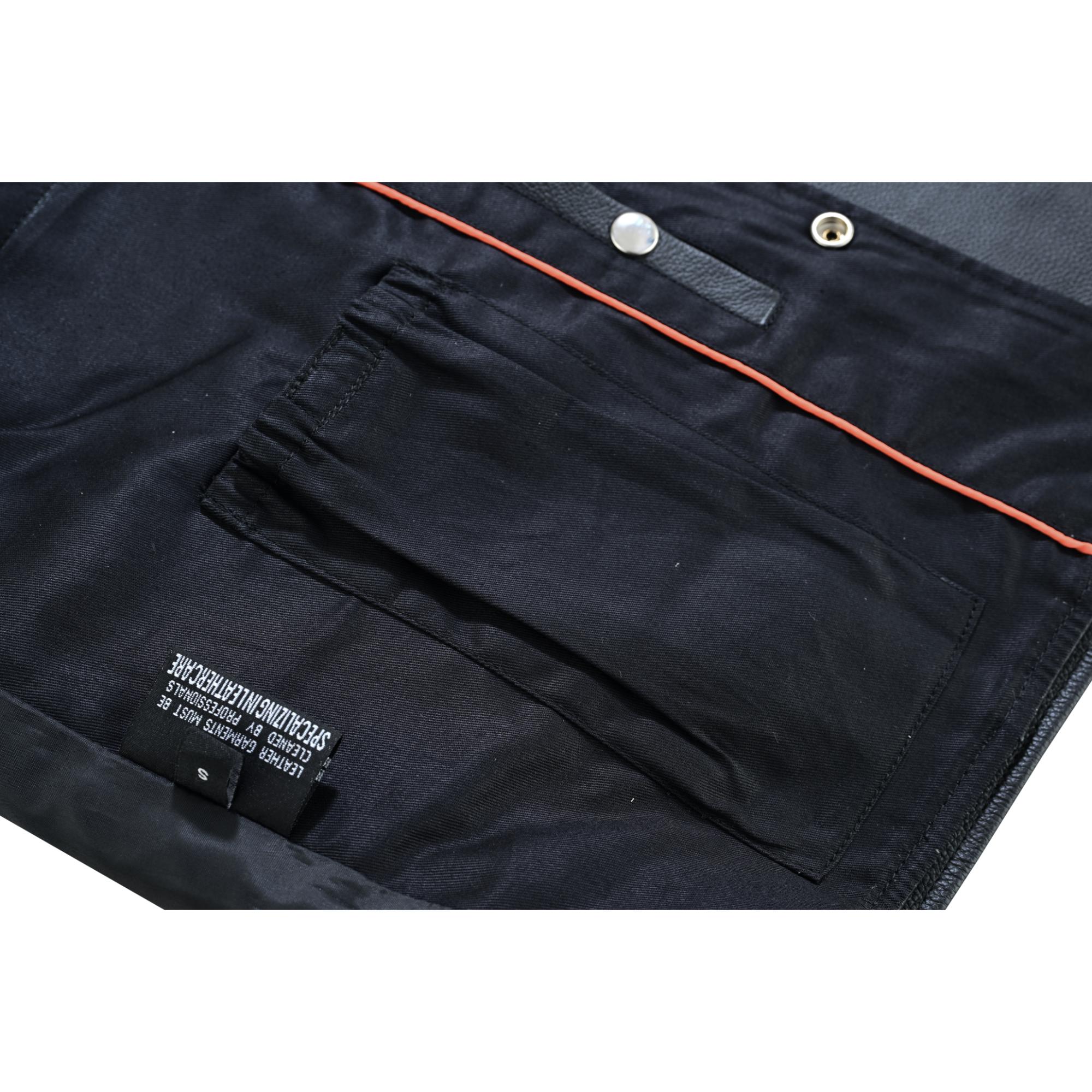 RC125 Men's Single Back Panel Concealed Carry Vest (Buffalo Nickel He