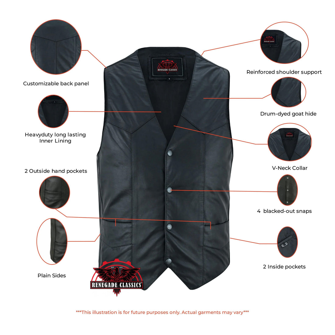 RC109 Men's Traditional Light Weight Vest