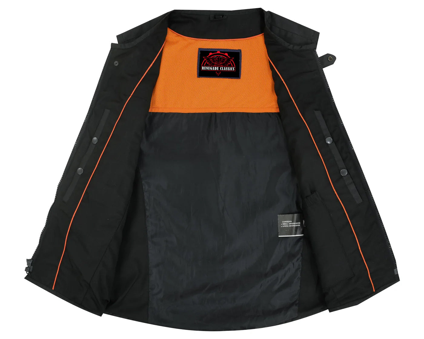 RC112BK Men's Textile Updated SWAT Team Style Vest