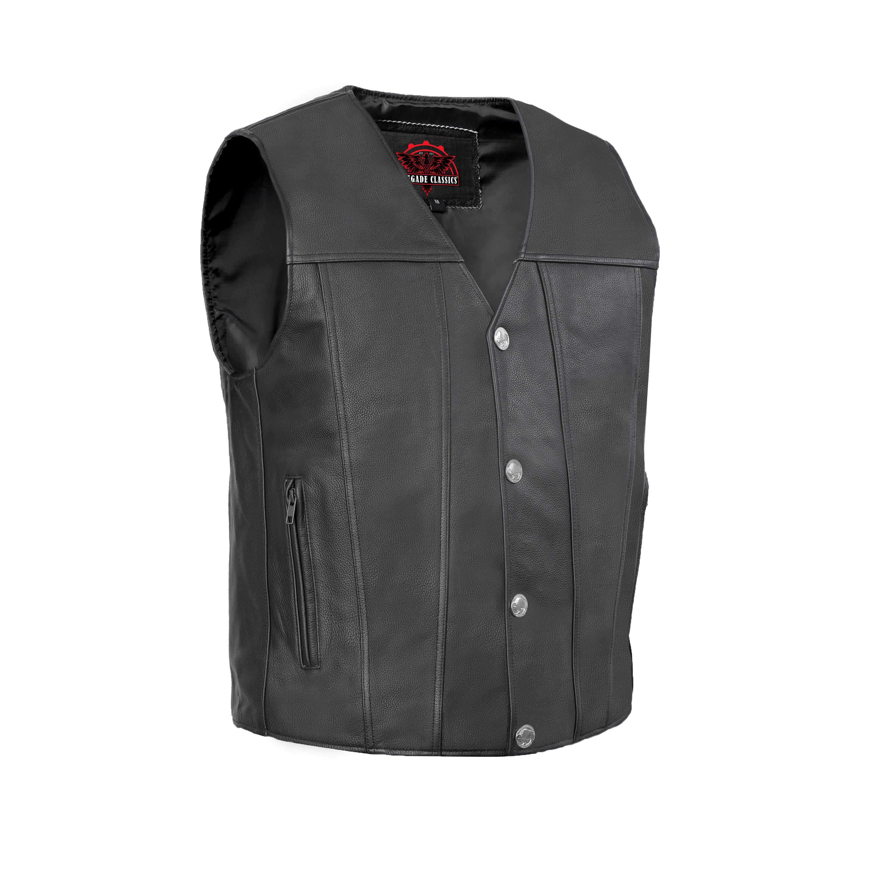 RC125 Men's Single Back Panel Concealed Carry Vest (Buffalo Nickel He