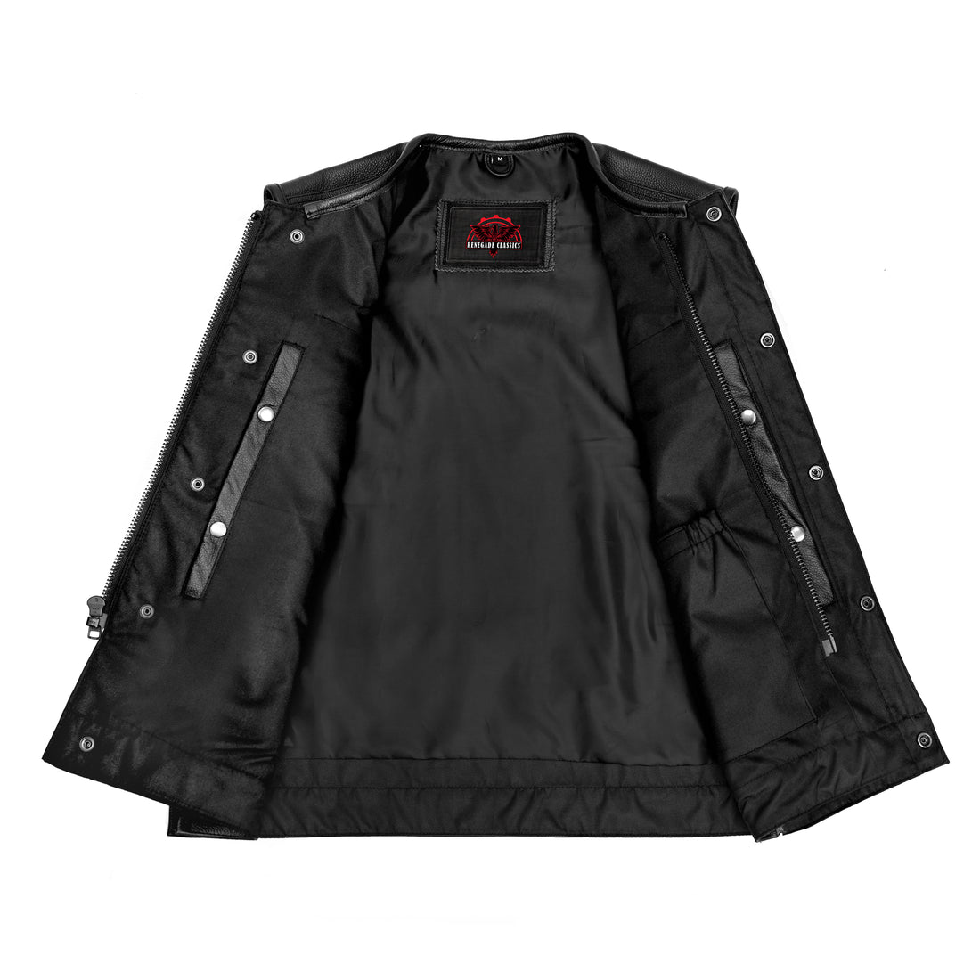 RC177 Upgraded Style Gun Pockets, Hidden #10" Black Metal Zipper, Side Zippers