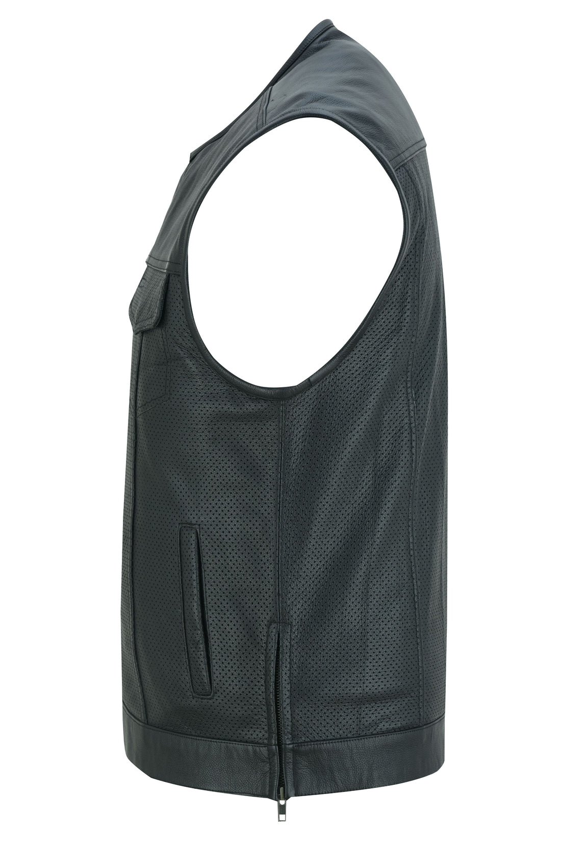 RC183 Men's Premium Perforated Single Back Panel Concealment Vest W/O