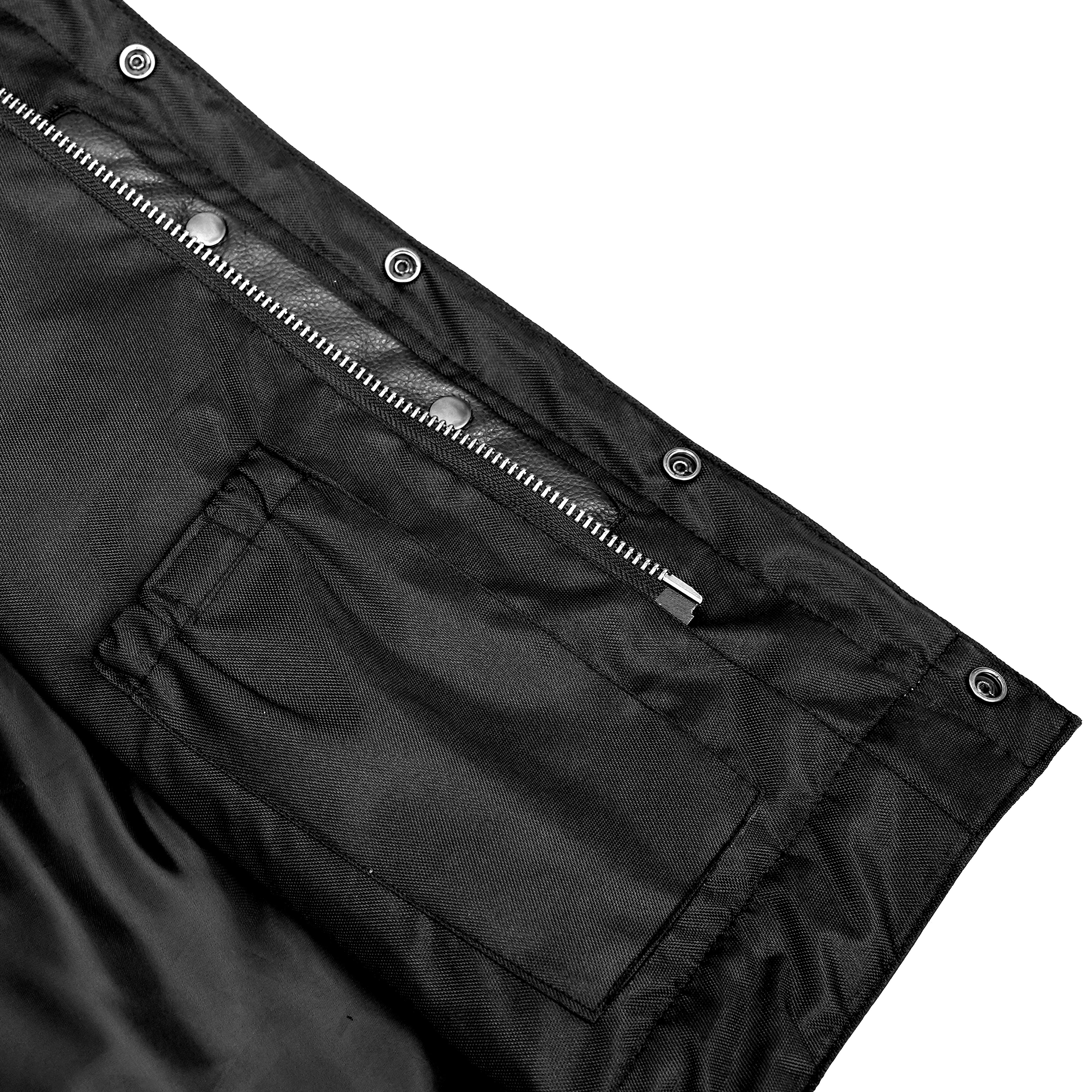 RC188 Upgraded Style Gun Pockets, Hidden 10'' Gun Metal Zipper, Side