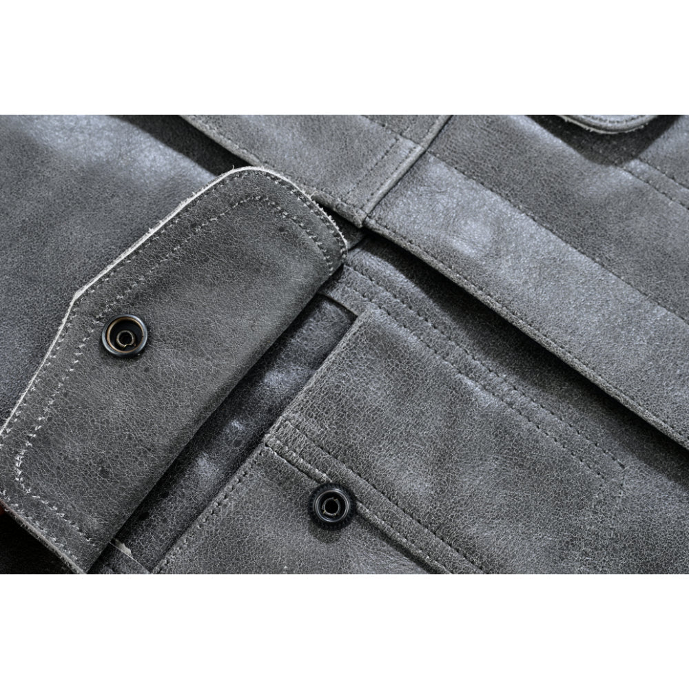 RC191V Concealed Snaps, Premium Naked Cowhide, Hidden Zipper, w/o Col