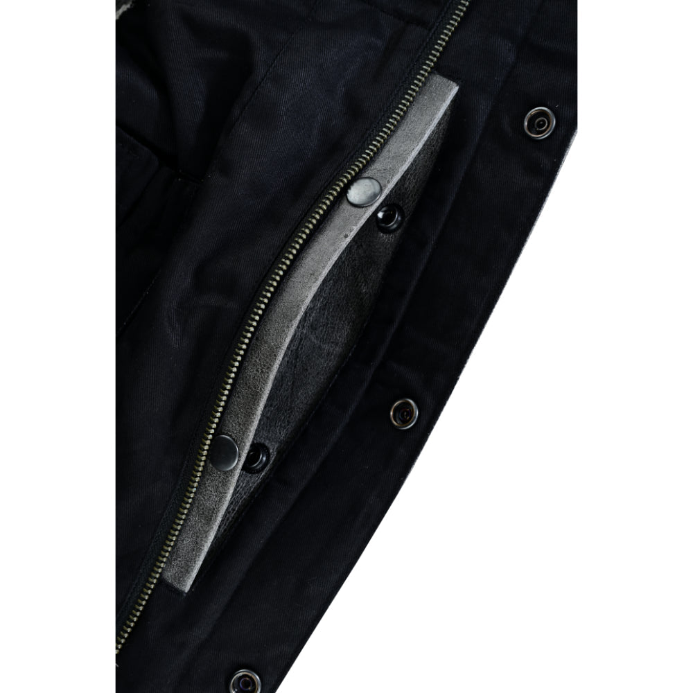 RC191V Concealed Snaps, Premium Naked Cowhide, Hidden Zipper, w/o Col